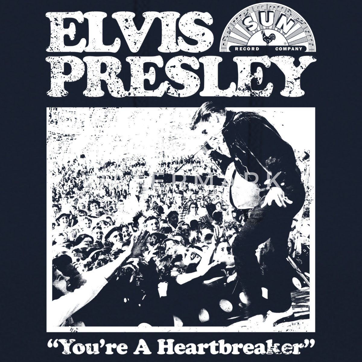 Spreadshirt Hoodie Elvis Presley You're A Heartbreaker Weiß Unisex Hoodie (1-tlg)