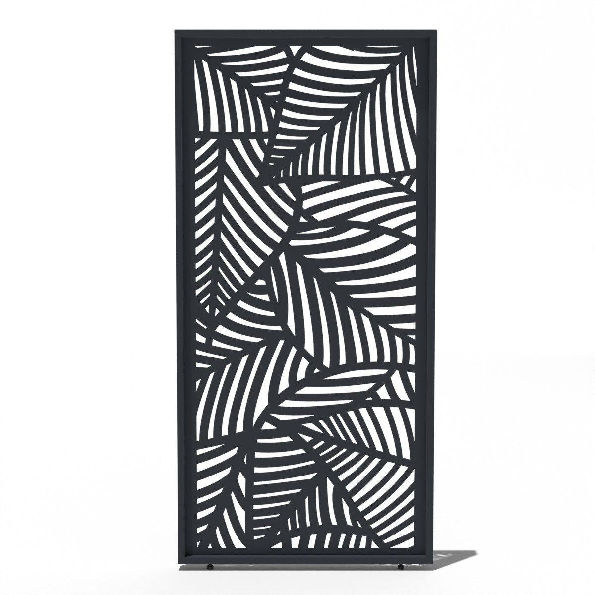 Weide Pavillonseitenteil Dekorative Wand für Pergola aus Aluminium 3 Maße Grau, 93x234 cm, Seitenteil