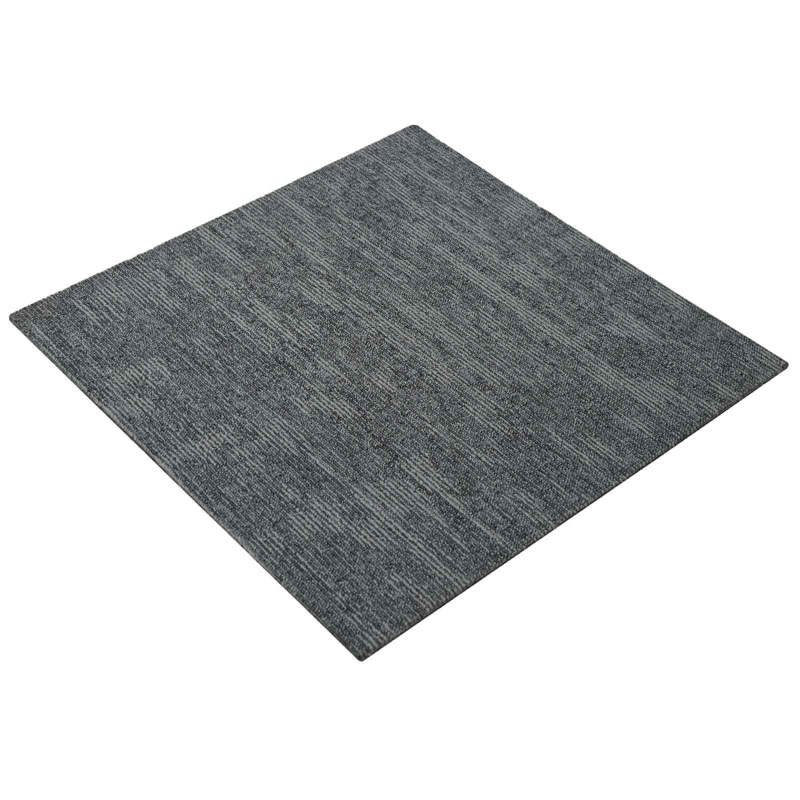 vidaXL Teppichboden Teppichfliese Himmelgrau 50 x 50 cm 36 stk. PP und Bitumen