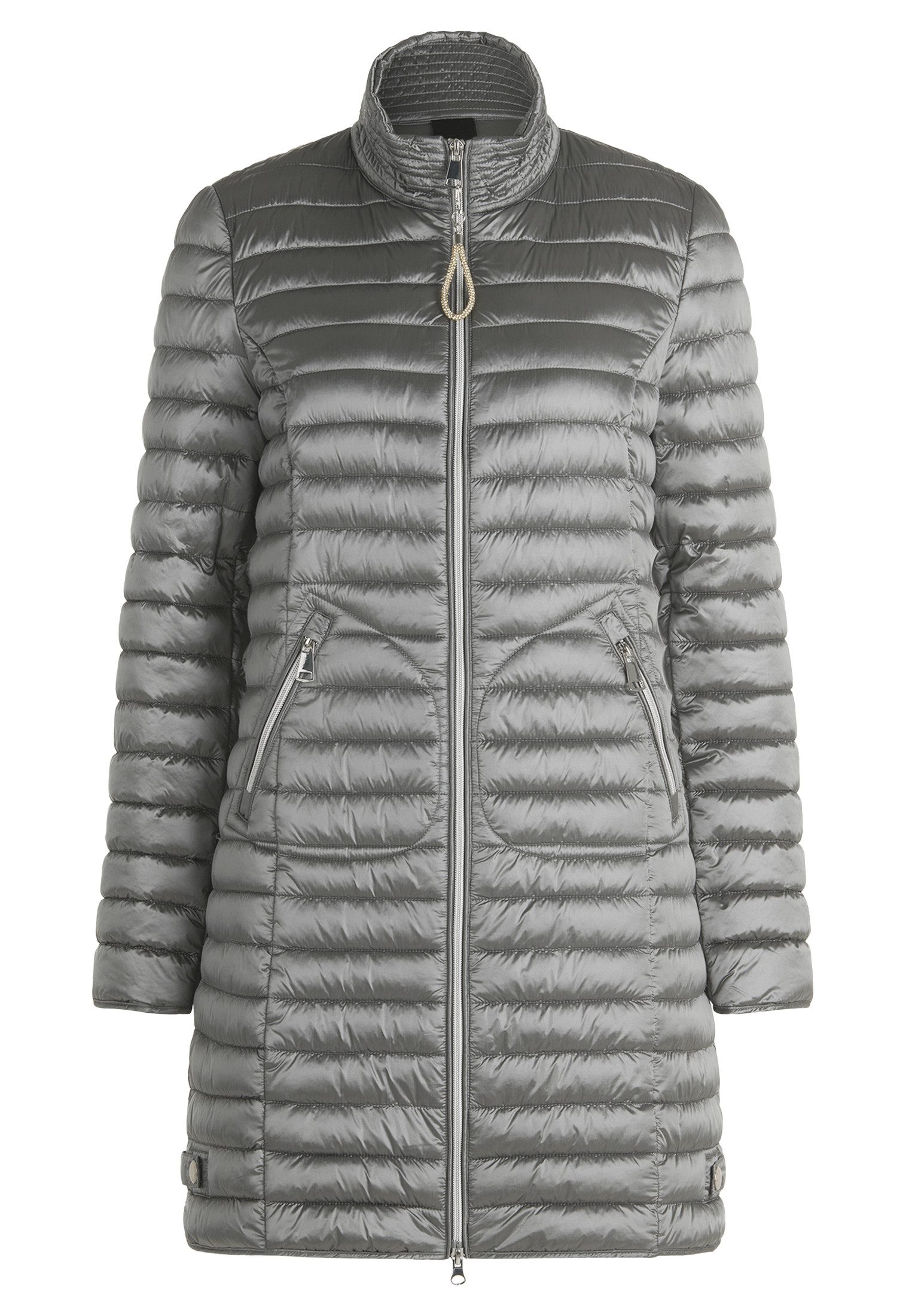 Cartoon Steppjacke Damen Steppjacke mit Reißverschlusstaschen günstig online kaufen