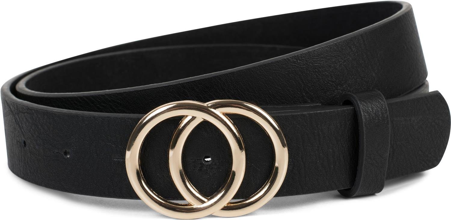 styleBREAKER Synthetikgürtel Gürtel mit Ringschnalle (1-St)