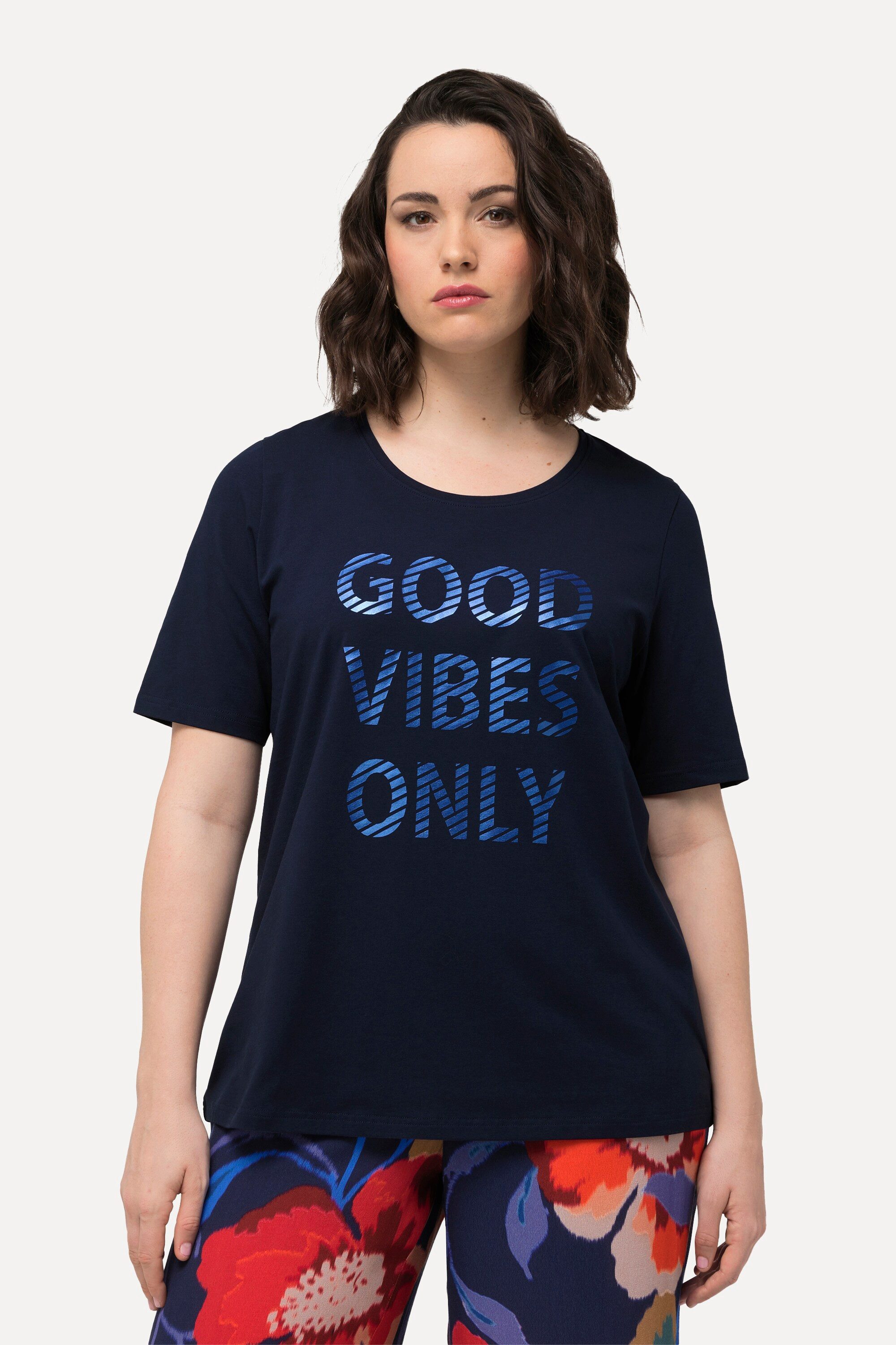 Ulla Popken T-Shirt T-Shirt Good Vibes günstig online kaufen