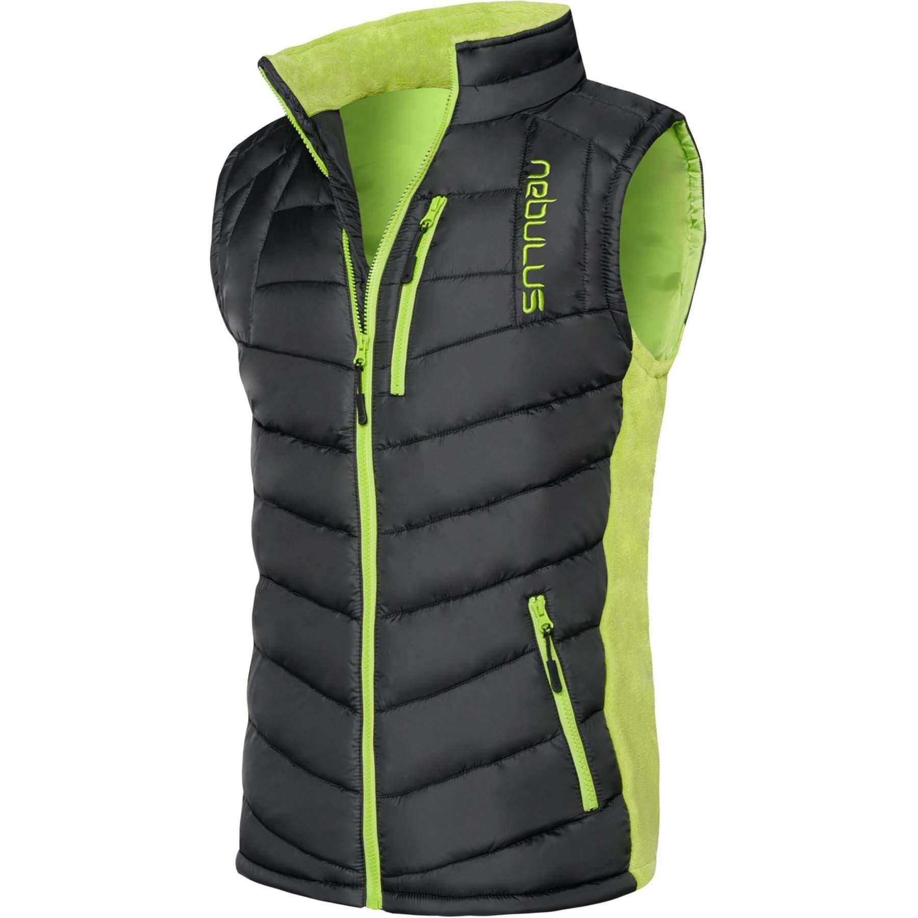 Nebulus Weste & Hemd REVIVAL, P4736 - Herren, schwarz-lime, L
