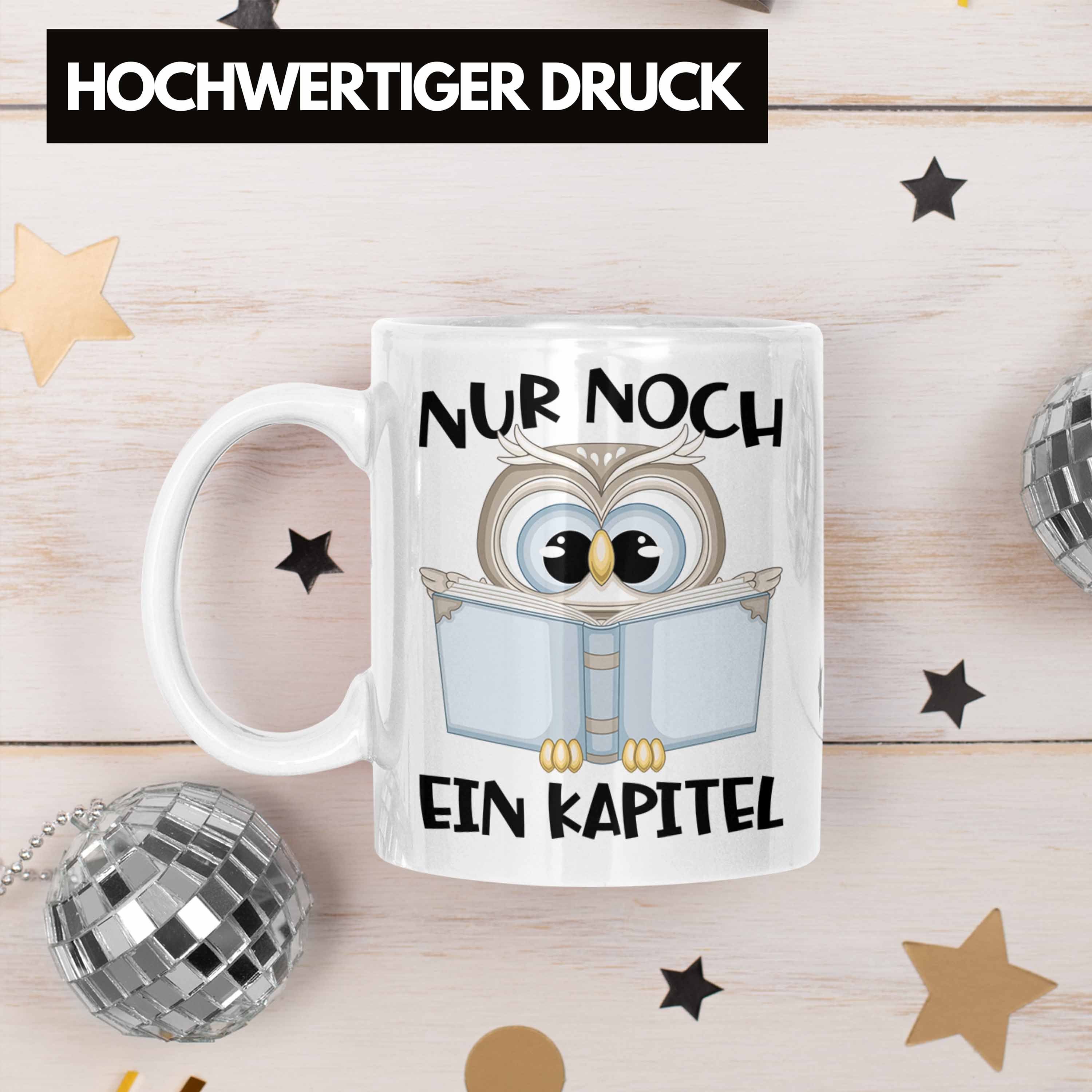 Trendation Tasse Trendation - Leseratte Geschenk Tasse Nur Noch Ein Kapitel Bücher Lese