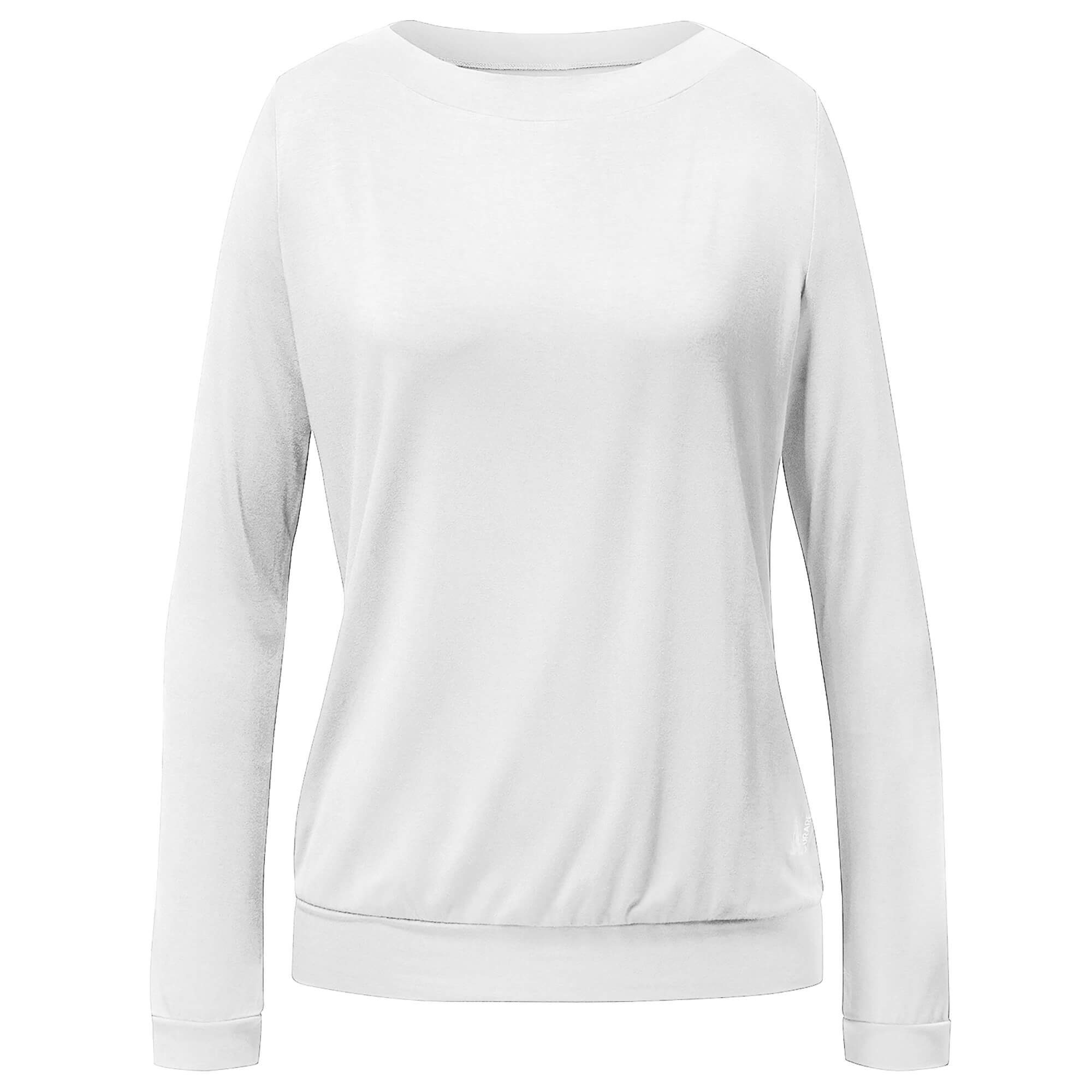 Curare Yoga-Sweatjacke Yoga Shirt Turtleneck (Standard, 1-tlg., Standard) Schönes Langarmshirt mit rundem Ausschnitt und Bund an der Hüfte.