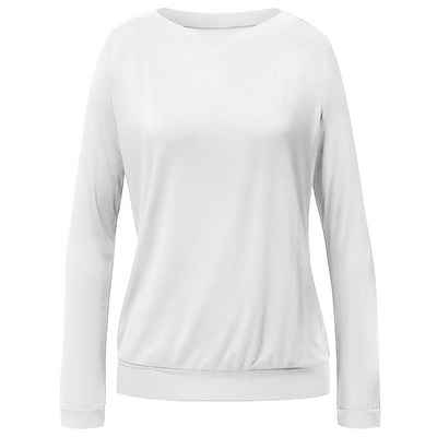 Curare Yoga-Sweatjacke Yoga Shirt Turtleneck (Standard, 1-tlg., Standard) Schönes Langarmshirt mit rundem Ausschnitt und Bund an der Hüfte.
