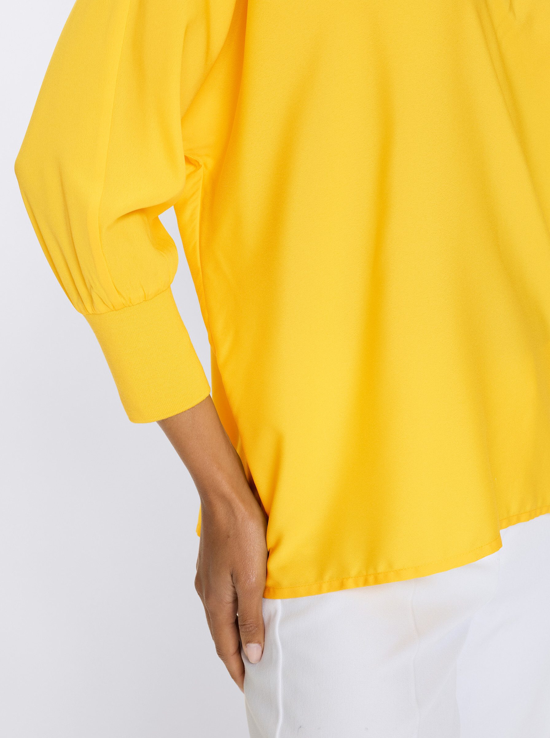 Sieh an! Klassische Bluse Bluse Langarm