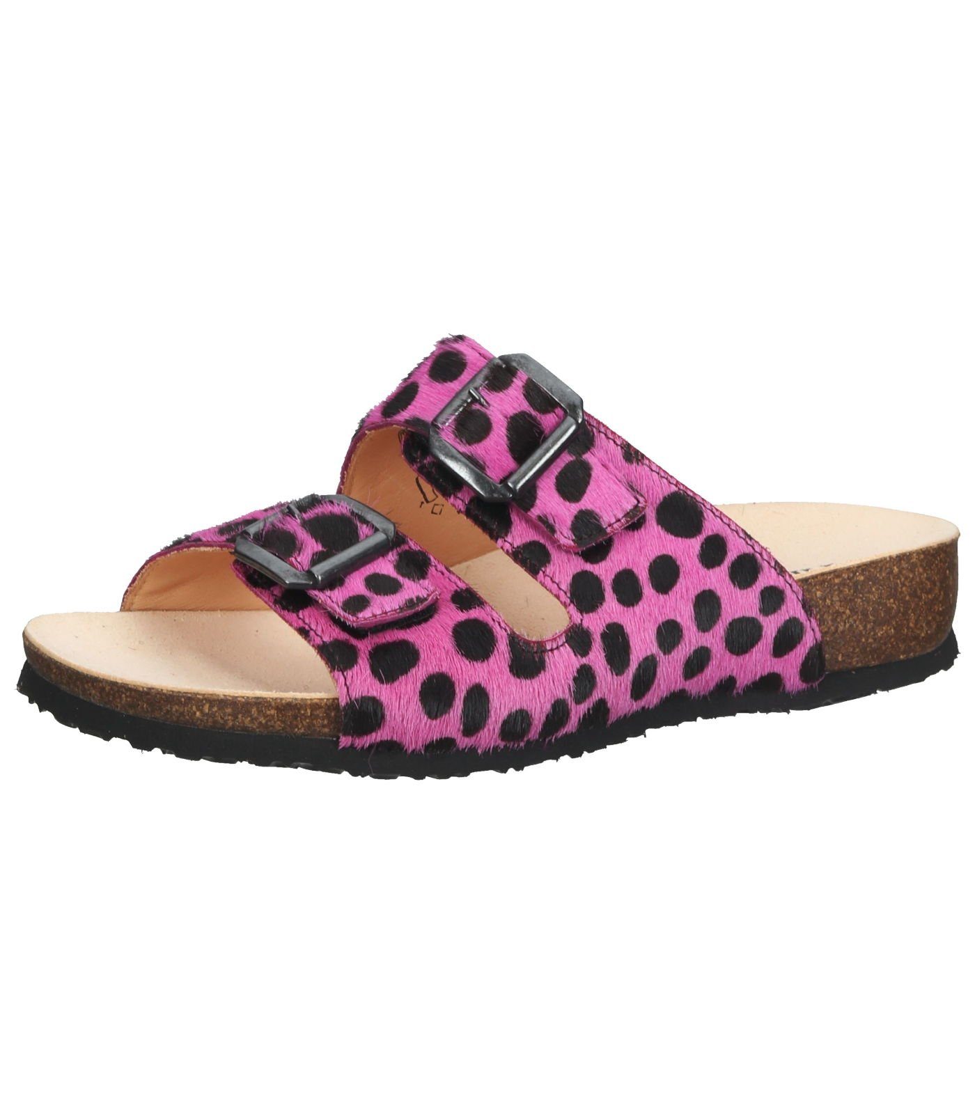 Think! Pantoletten Pink Pantolette Leder