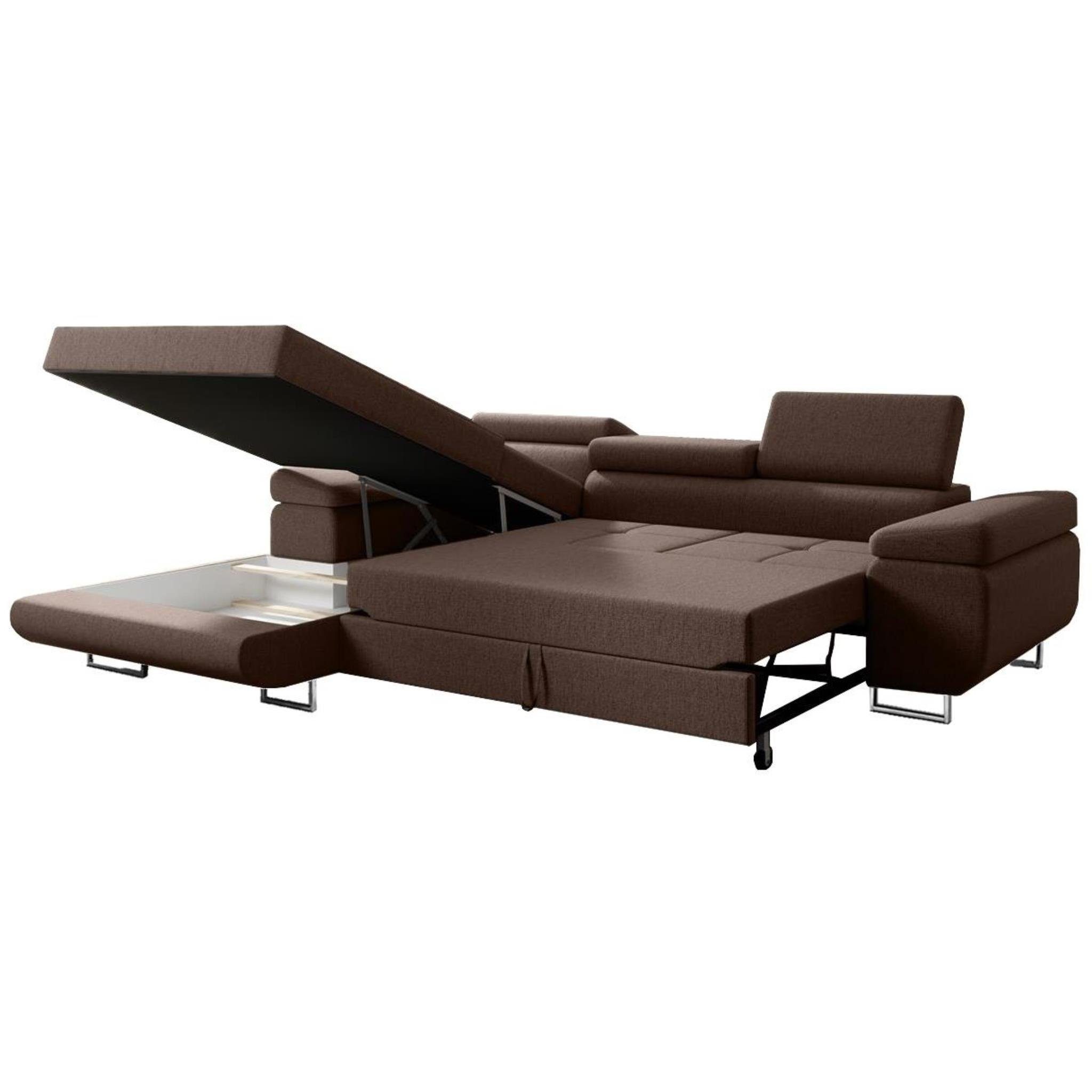 Beautysofa Ecksofa Alons mit Schlaffunktion auf günstig online kaufen
