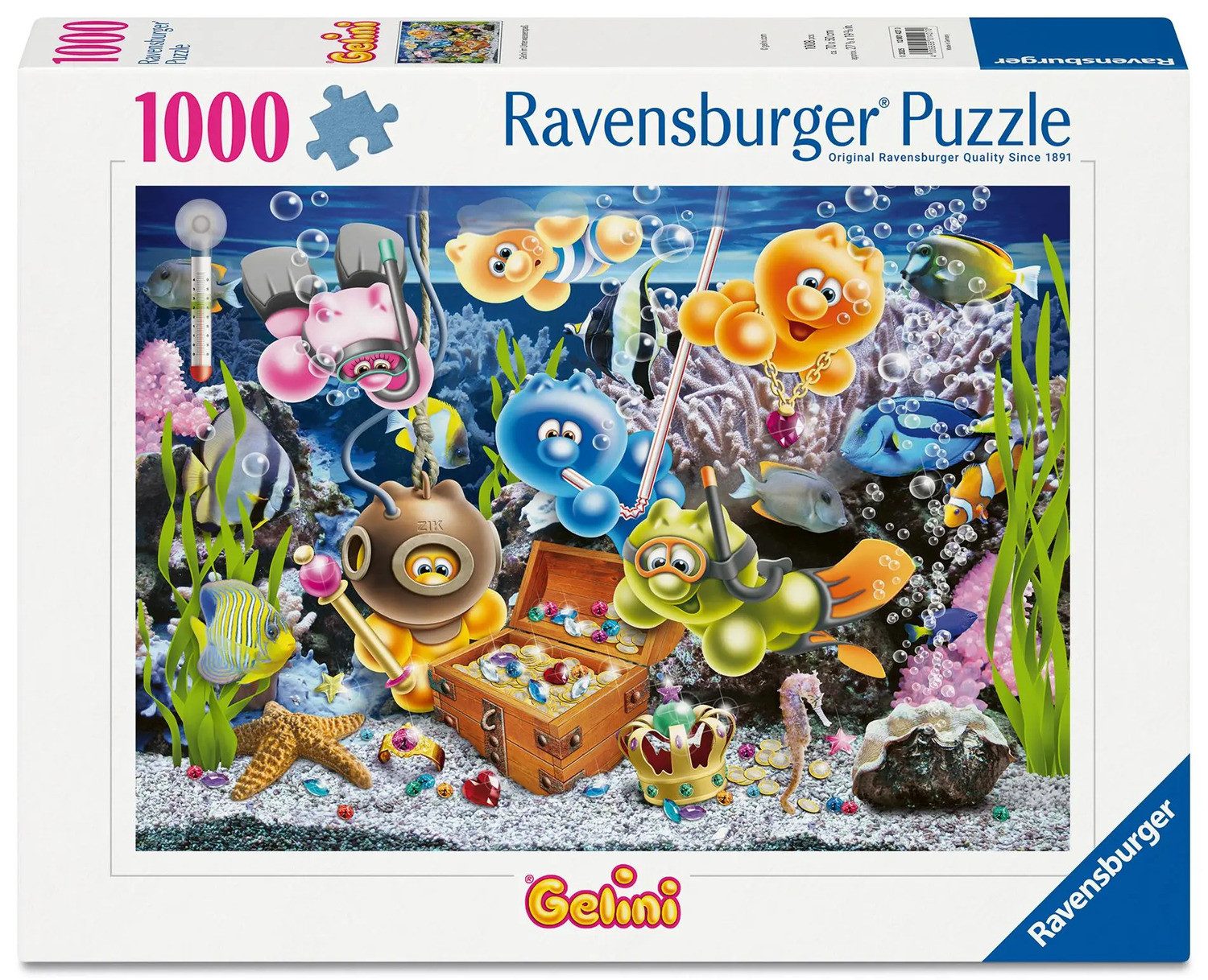 Ravensburger Puzzle Erwachsenenpuzzle 1000 Teile - Gelini im Unterwasserspa günstig online kaufen