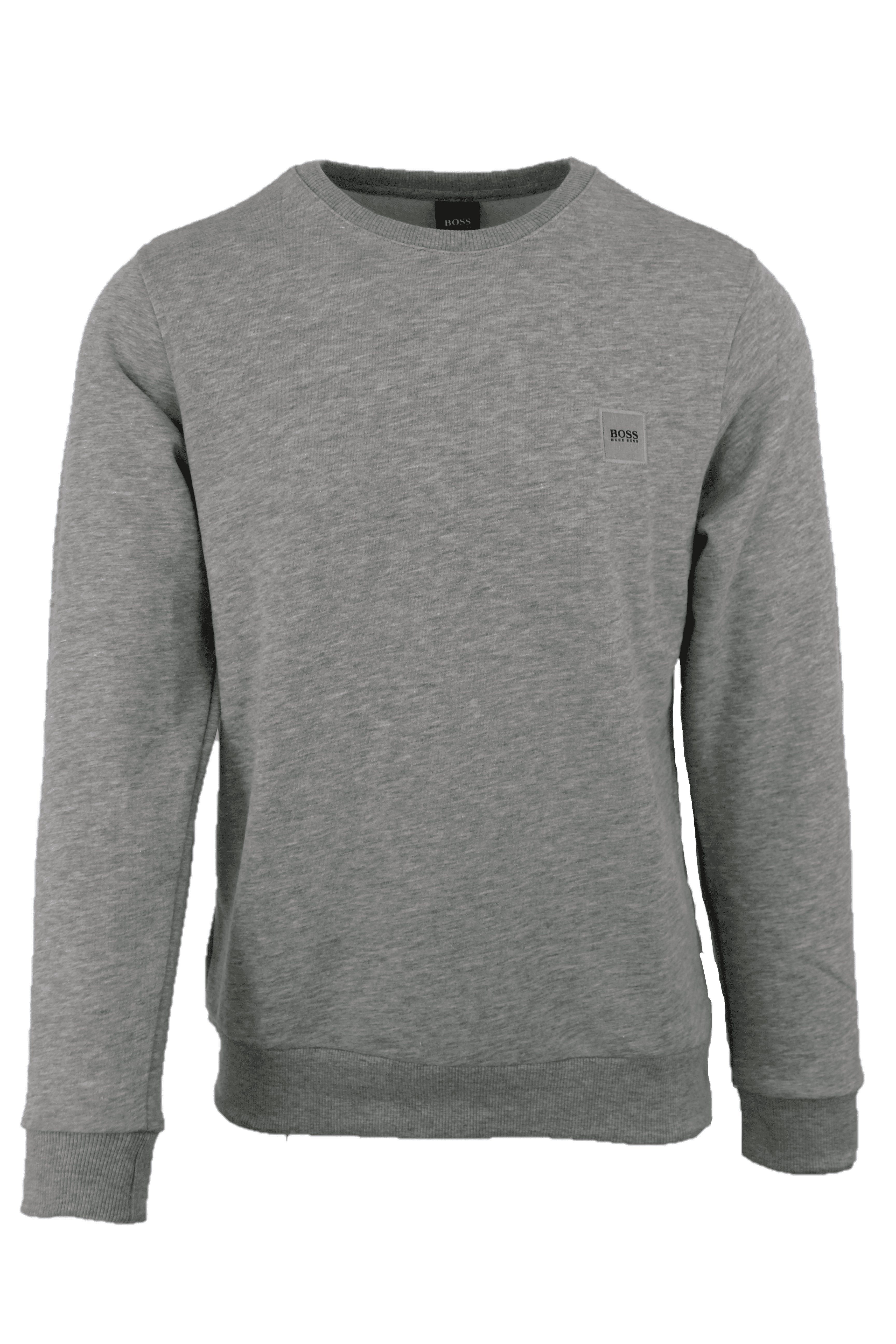 HUGO Sweatshirt »Boss Herren Sweatshirt« mit Meliertem Logo Aufnäher online  kaufen | OTTO