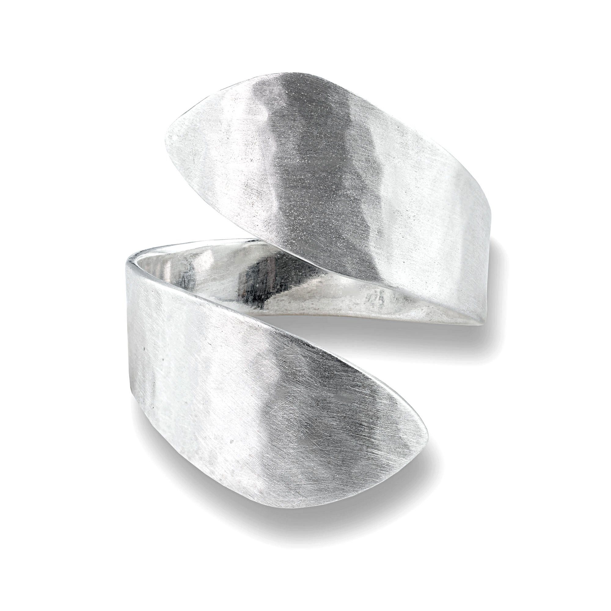 Villa Sorgenfrei Schmuckmanufaktur Silberring 925 gehämmerter Echtsilber Sp günstig online kaufen