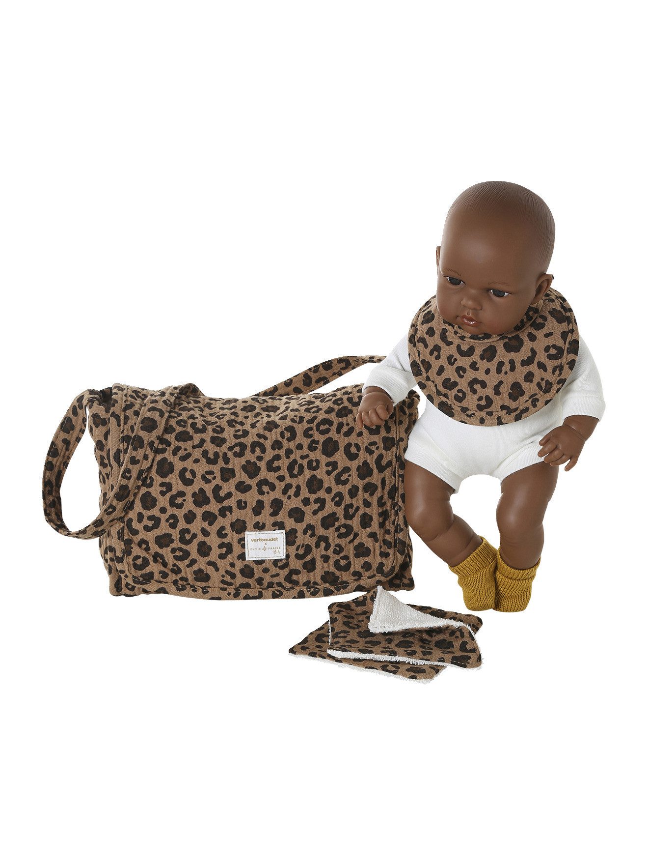vertbaudet Puppen Accessoires-Set Puppen-Wickeltasche mit Zubehör Leo-Capsule