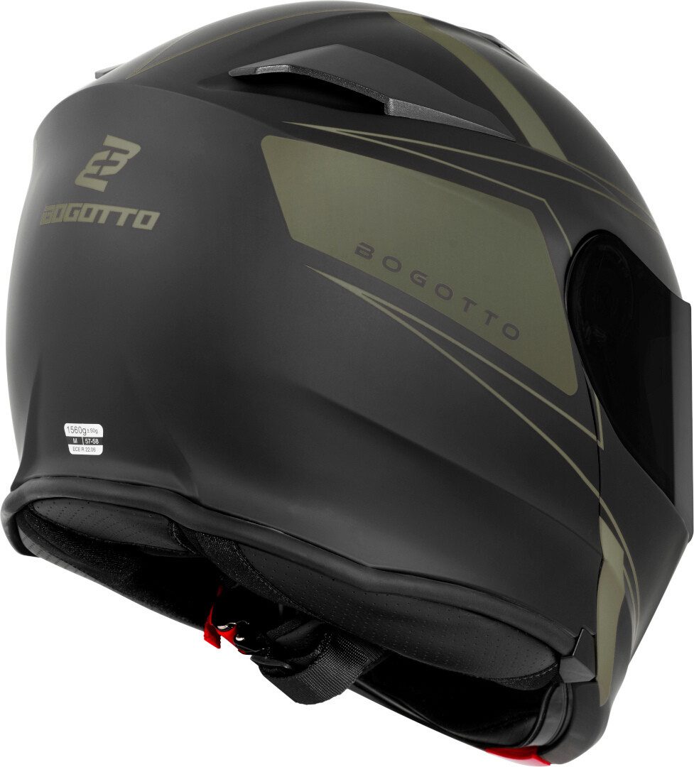 Bogotto Motorradhelm H271 BT Taog Bluetooth Klapphelm, Integriertes Kommunikationssystem,geeignet Für Brillenträger,hera – Bild 4 von 5
