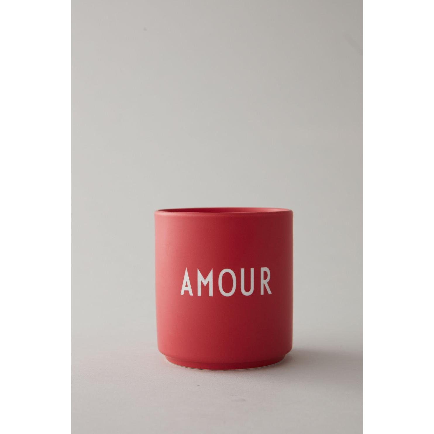 Design Letters Tasse Amour Favourite Cup France Rot Becher