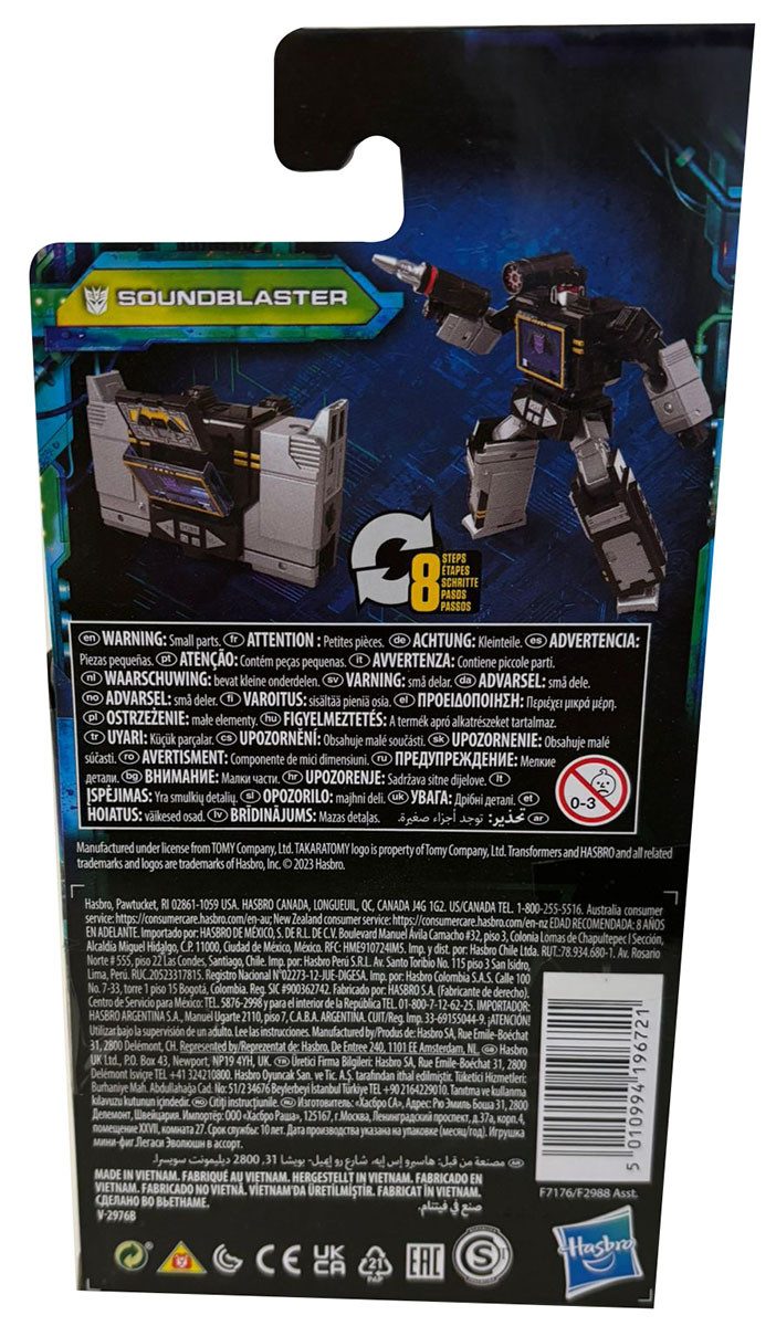 Transformers Spielfigur Transformers Generation Legacy Evolution Soundblaster, verwandelbarer