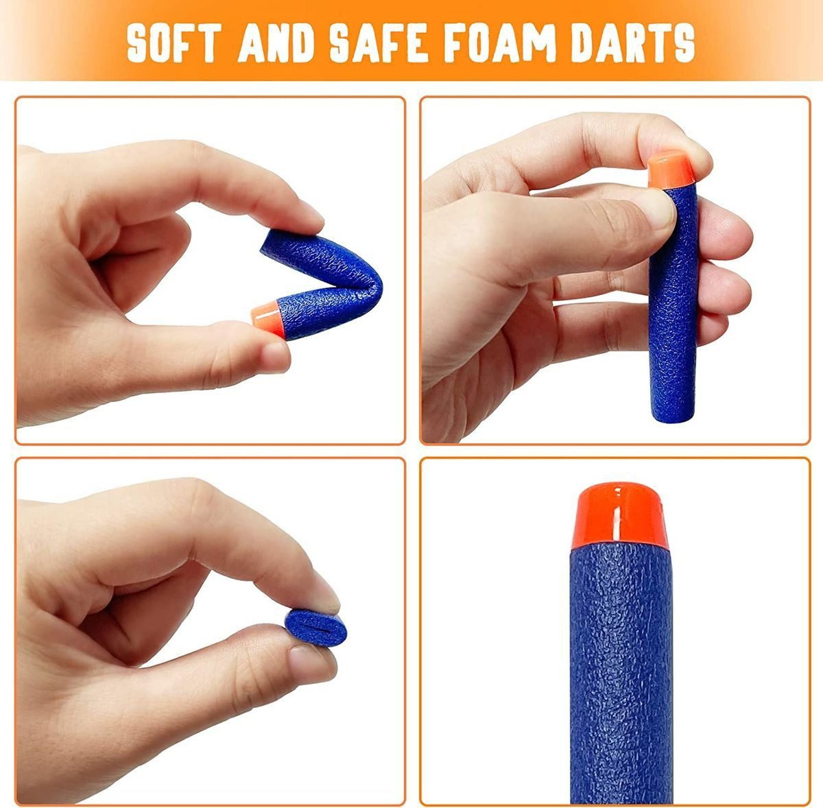 König Design Dartpfeil Darts Pfeile für Nerf Zubehör 7.2cm, Refill Bullets Darts - für N-Strike / Elite / X- Shot Blasters