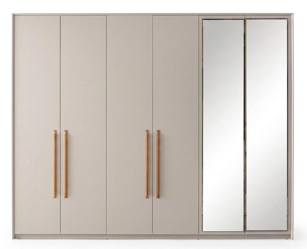 JVmoebel Kleiderschrank Schrank Modern Beige Architektonisch Geräumig Zuverlässig Gemütlich (1-St) Made in Europa