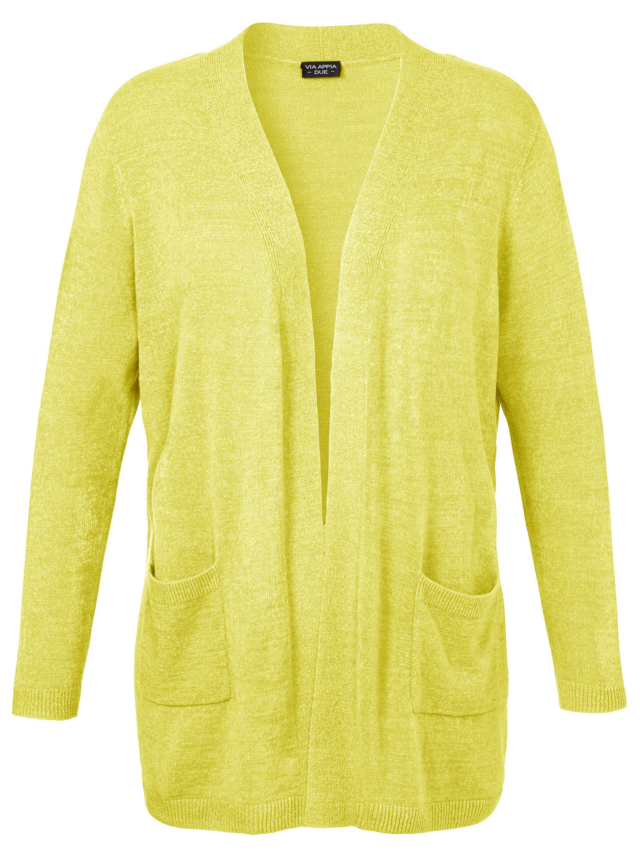 VIA APPIA DUE Cardigan in unifarbenem Stil
