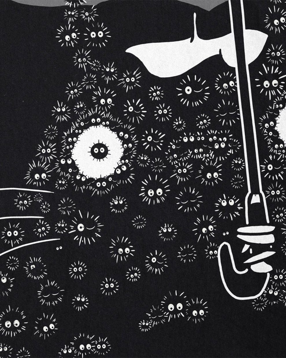 style3 T-Shirt Totoro Russmännchen neko ghibli japan mein nachbar tonari to günstig online kaufen