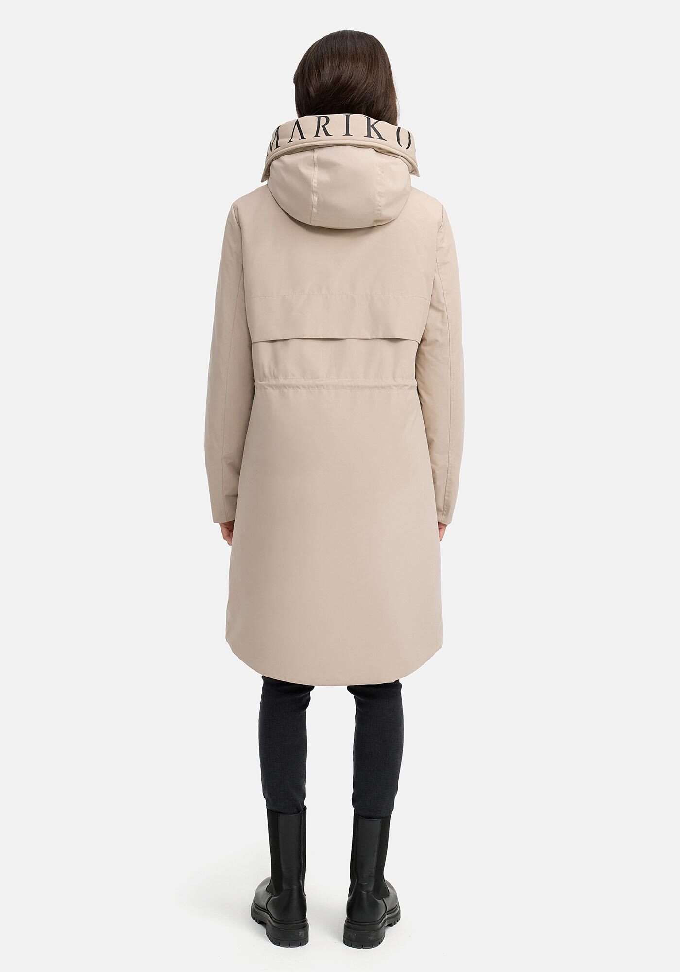Marikoo Winterjacke Anoukaa langer Parka mit abnehmbarer Kapuze – Bild 4 von 5