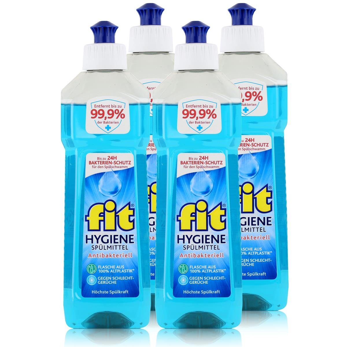 FIT fit Spülkraft Hygiene Pack) - (4er Anti. 500ml Spülmittel Geschirrspülmittel Höchste