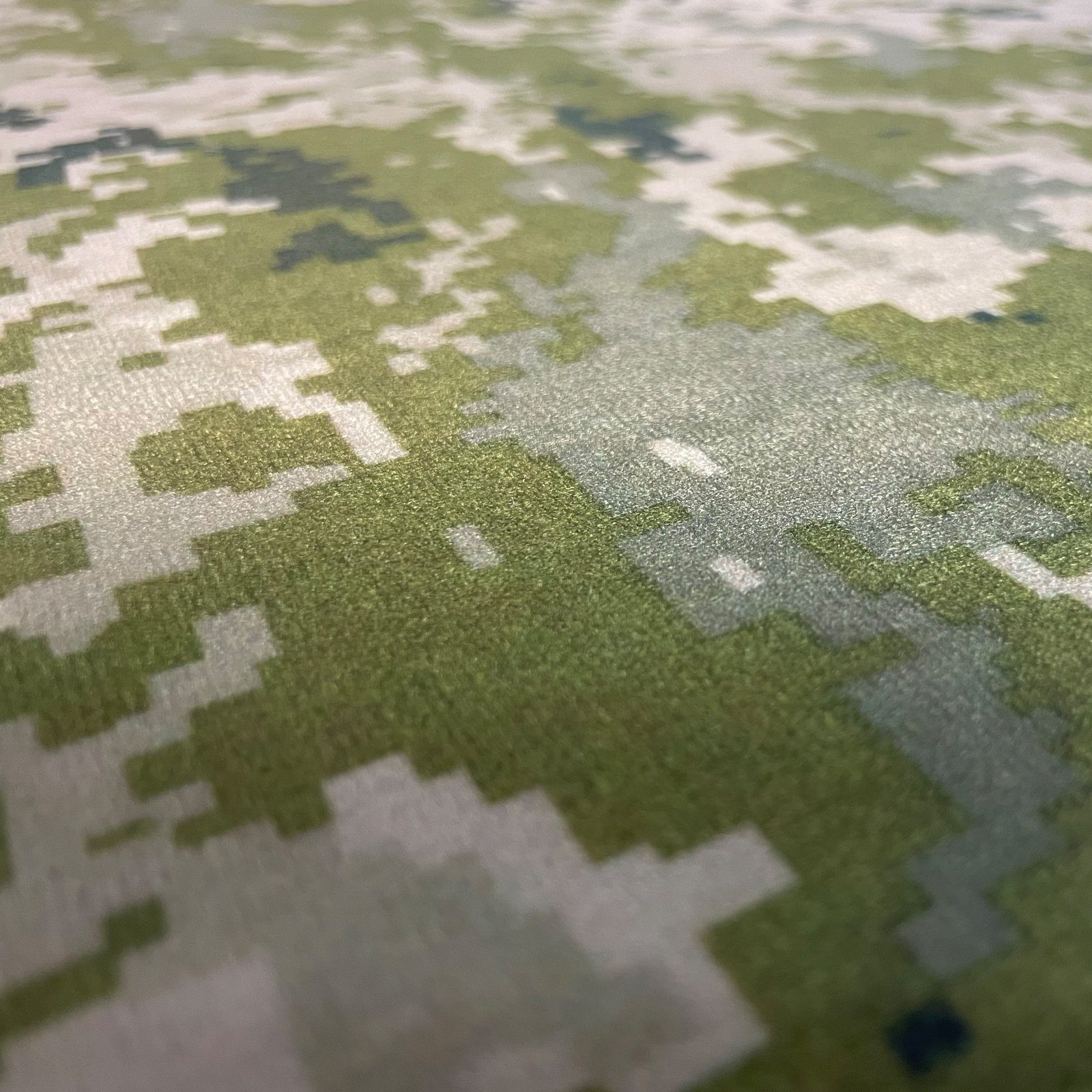 Thumbnail - FORTISLINE Stoff Polsterstoff Microfaser mit Motiv "CAMO" Piksel