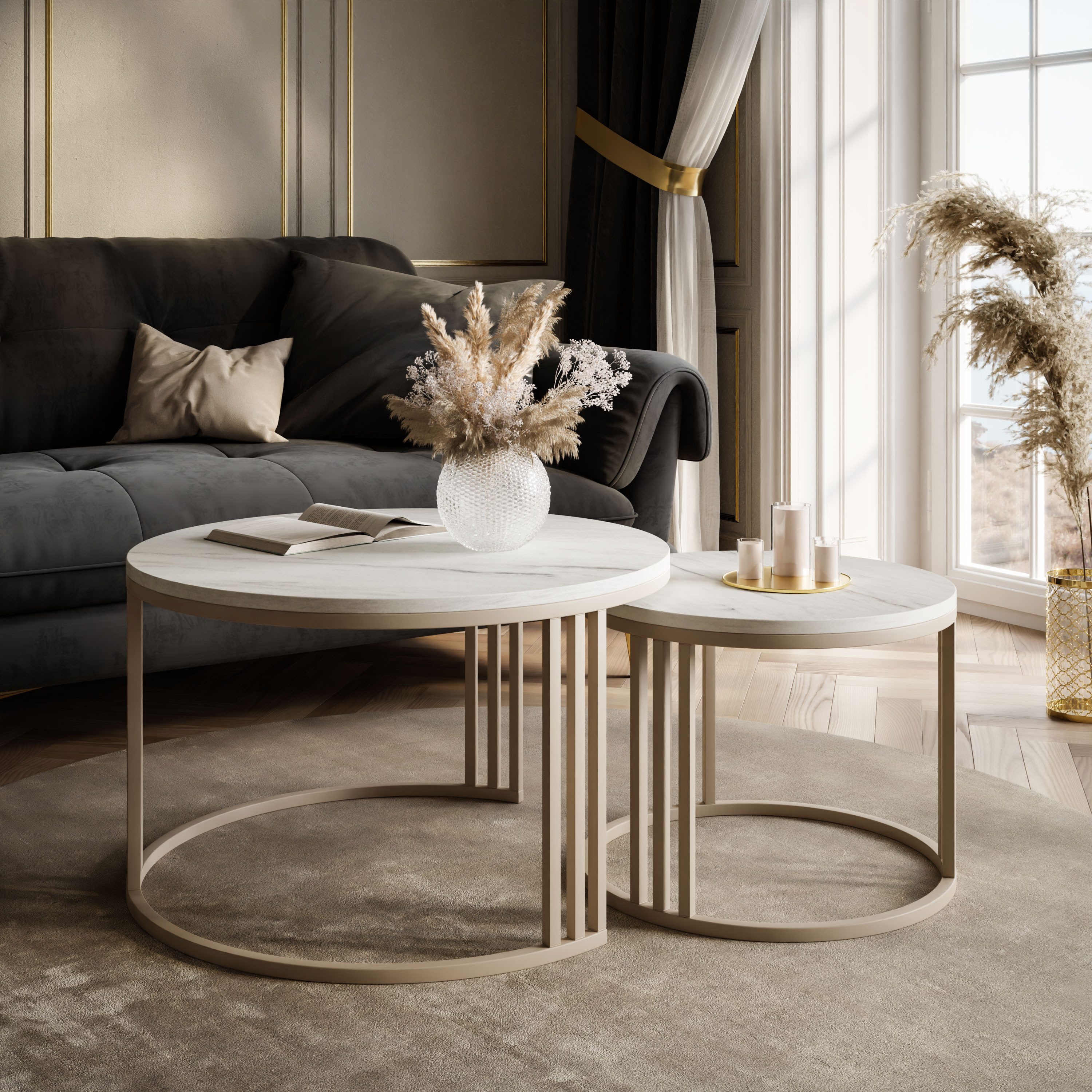 Lookway Couchtisch LORI 2in1 MATT, runder günstig online kaufen