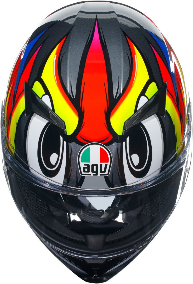 AGV Motorradhelm K3 Birdy 2.0 Helm, vorbereitet für Kommunikationssystem,integriertes Sonnenvisier