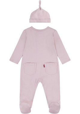 Levi's® Kids Neugeborenen-Geschenkset LVN FOOTED COVERALL & HAT SET (Set, 2-tlg) UNISEX