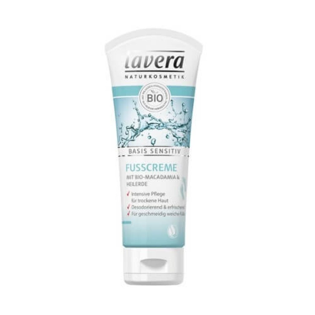 lavera Fußcreme Natural (Foot Cream) Basis Sensitiv (Foot Cream) 75ml