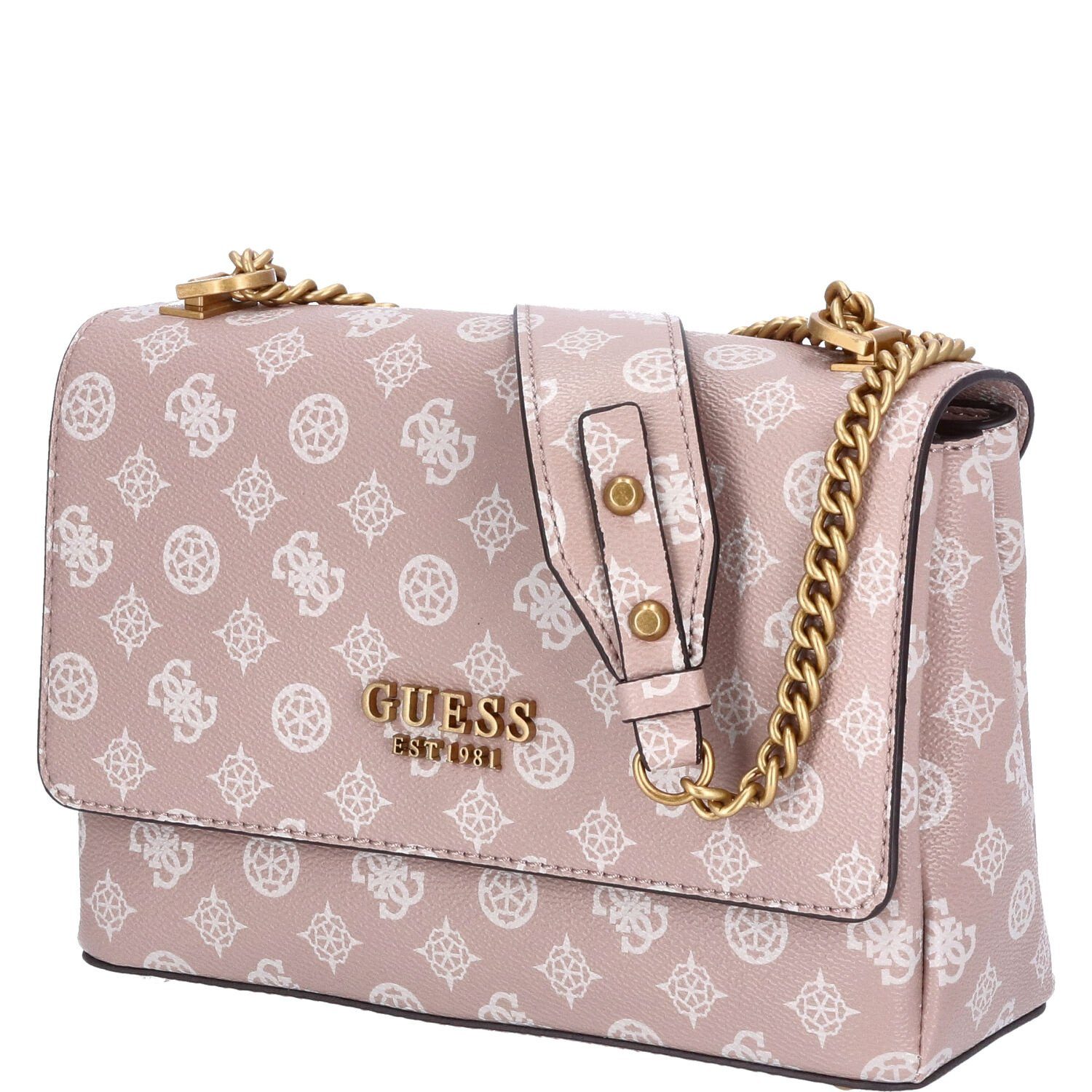Umhängetasche GUESS Damen Umhängetasche Fynna Light Rose Logo