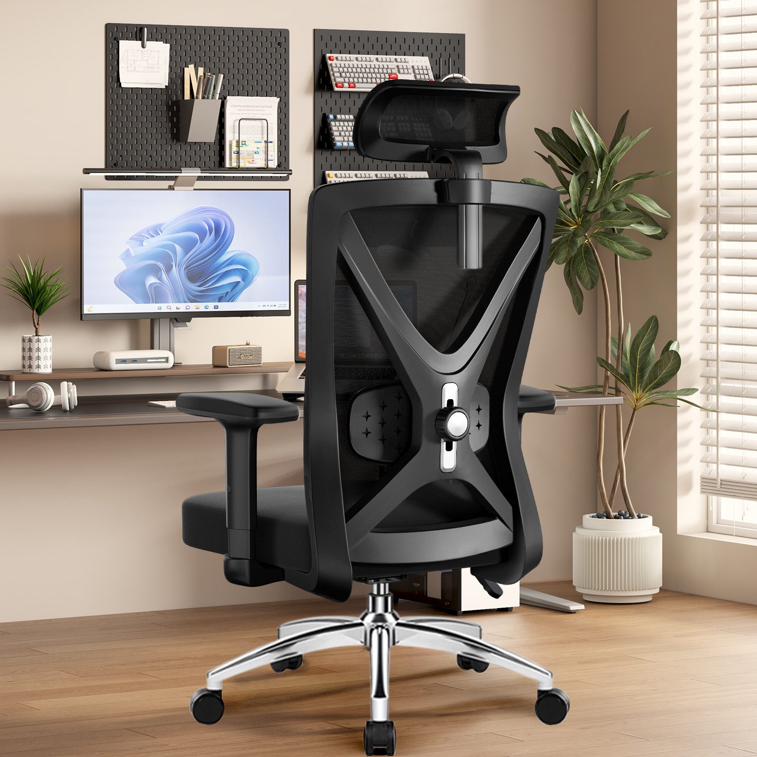 Adormii Bürostuhl Ergonomischer Bürostuhl,Bürostuhl mit Weiches-3D-Lendenki günstig online kaufen