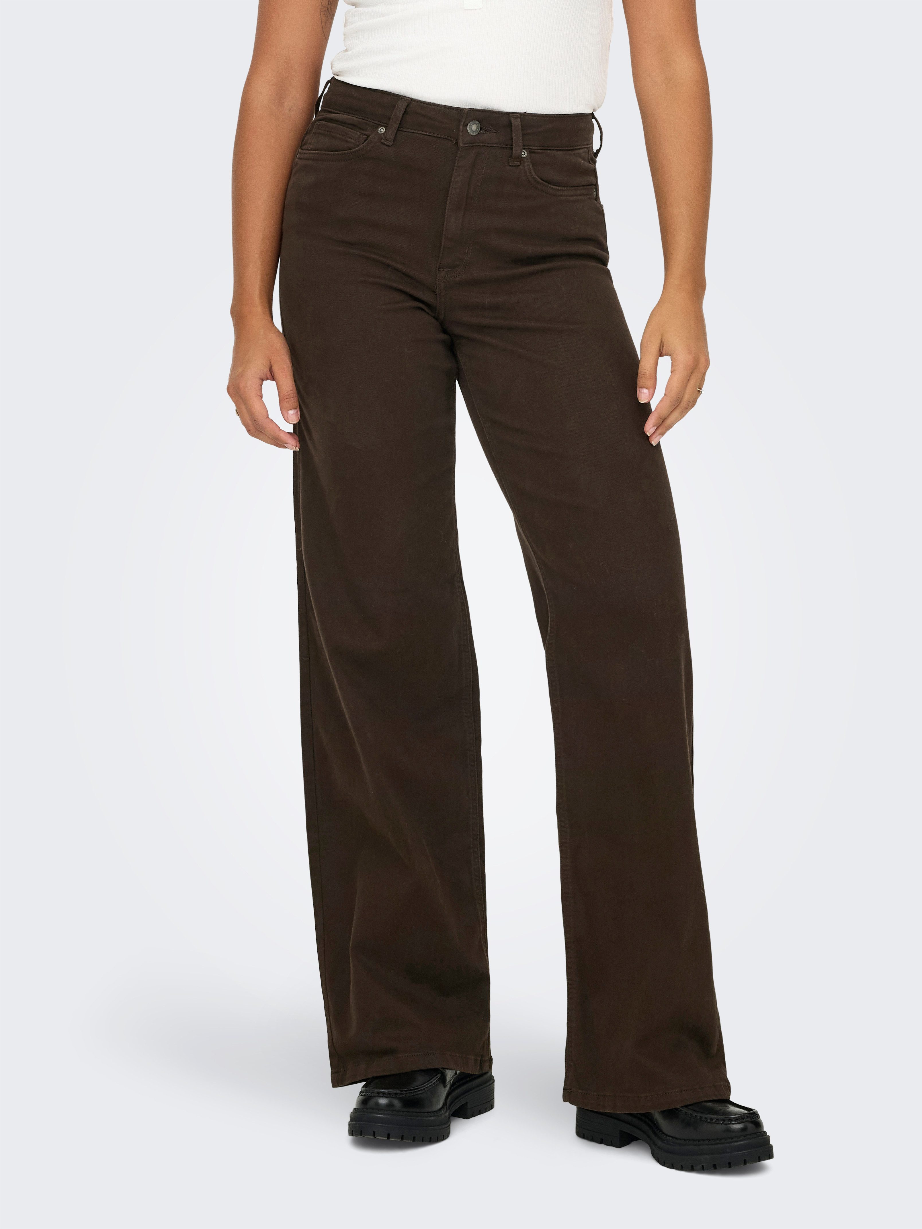 High-waist-Jeans ONLMADISON BLUSH HW WIDE COLOR DNM NOOS