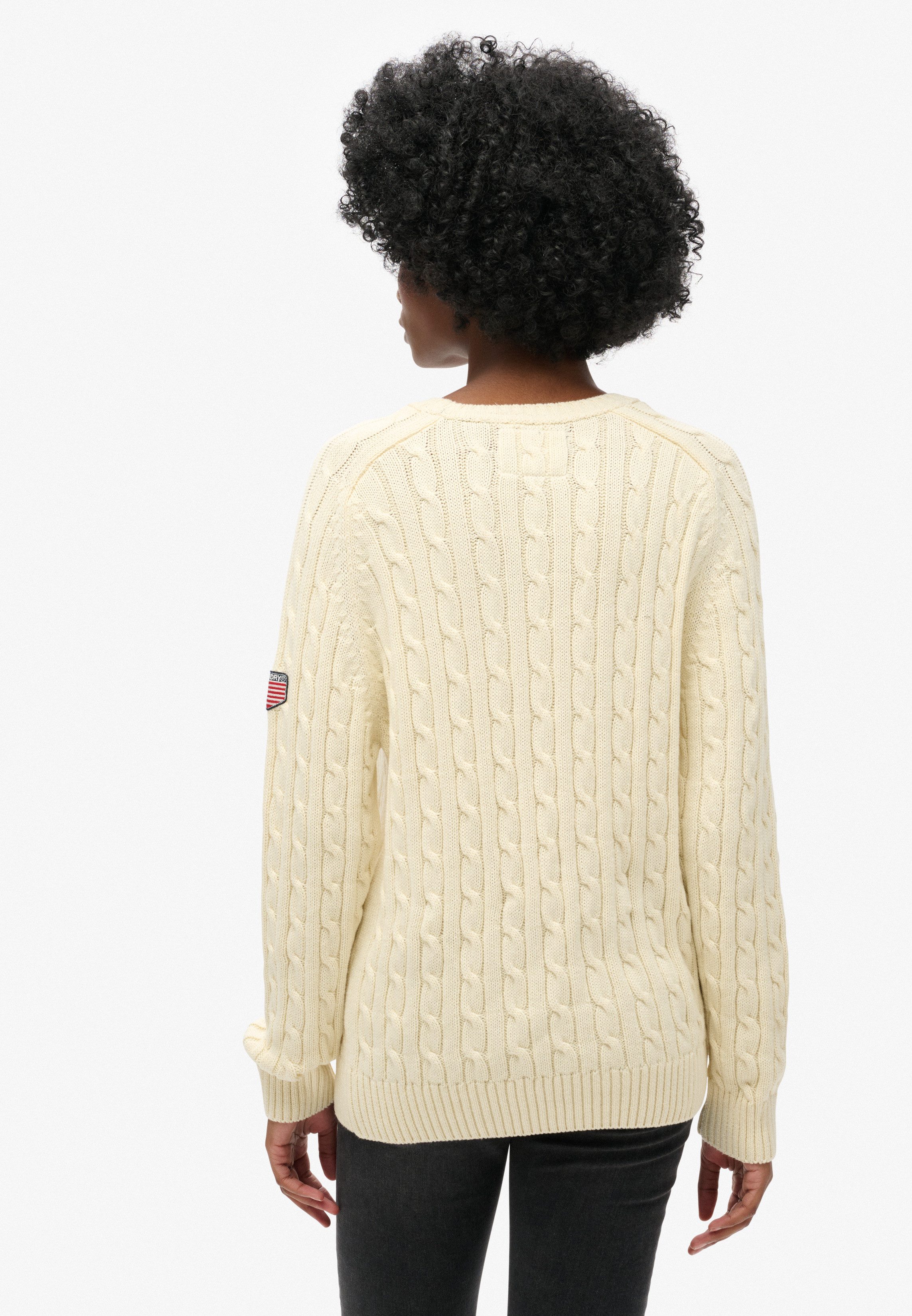 Superdry Strickpullover SLOUCHY CABLE KNIT günstig online kaufen