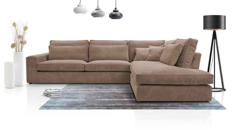 AN-MOEBEL4U Ecksofa COMFORTO MINI CORD 280 x 224 cm, Sofa