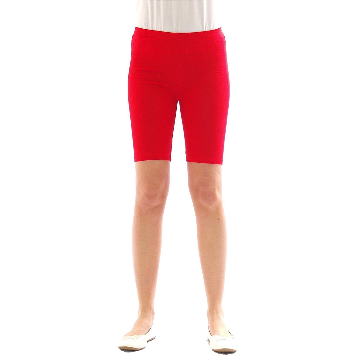 SYS Shorts Kinder Shorts Sport Pants 1/2 Baumwolle Jungen Mädchen rot