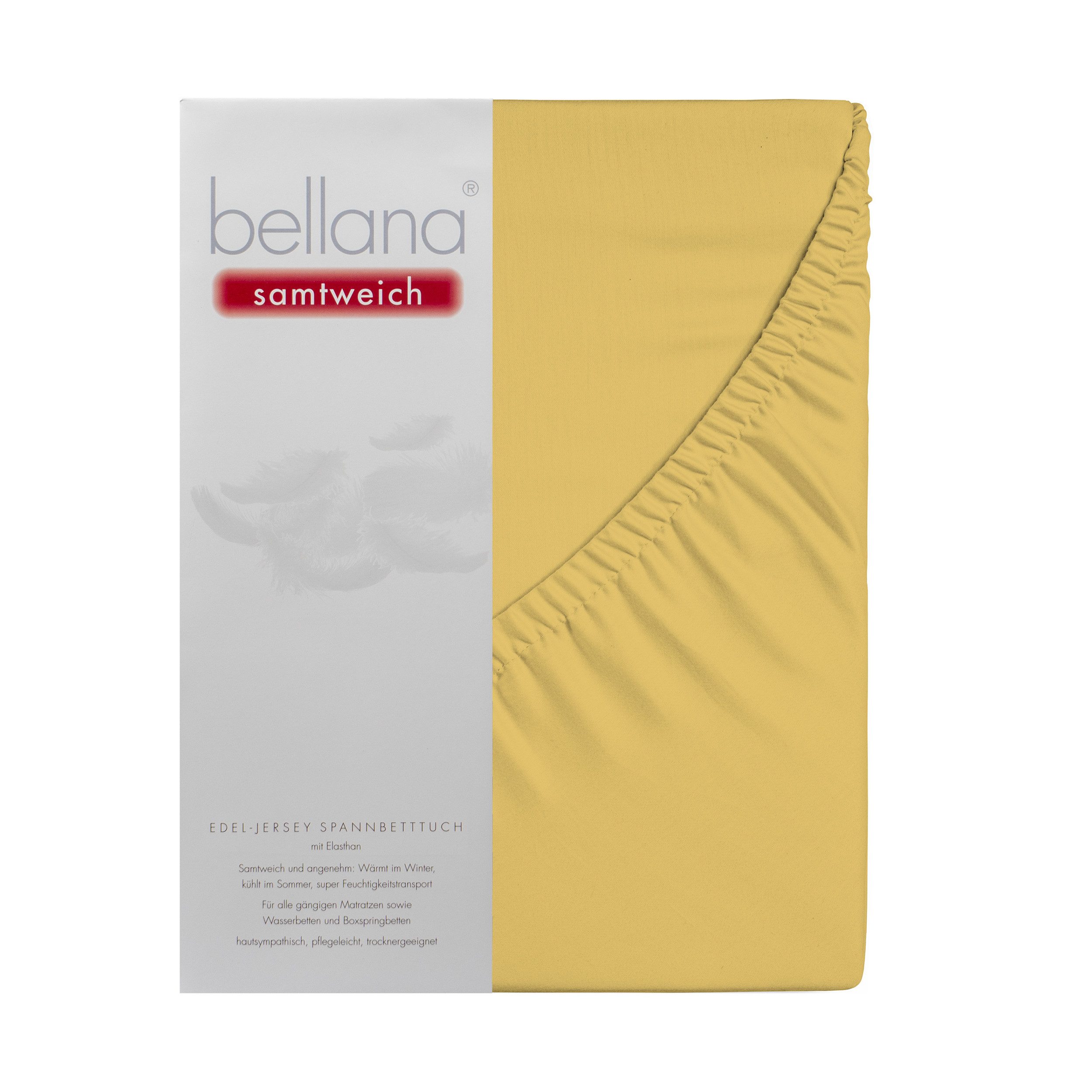 bellana Spannbettlaken Bellana samtweich, Jersey, Gummizug: rundum, (1 Stück), Perfekte Passform dank Elasthan