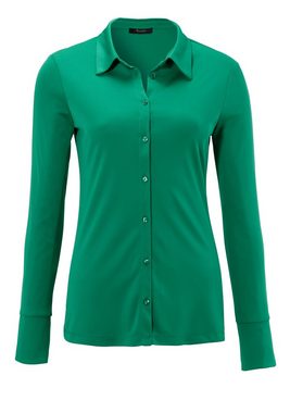 Aniston CASUAL Hemdbluse in strukturierter Jersey-Crepé-Qualität