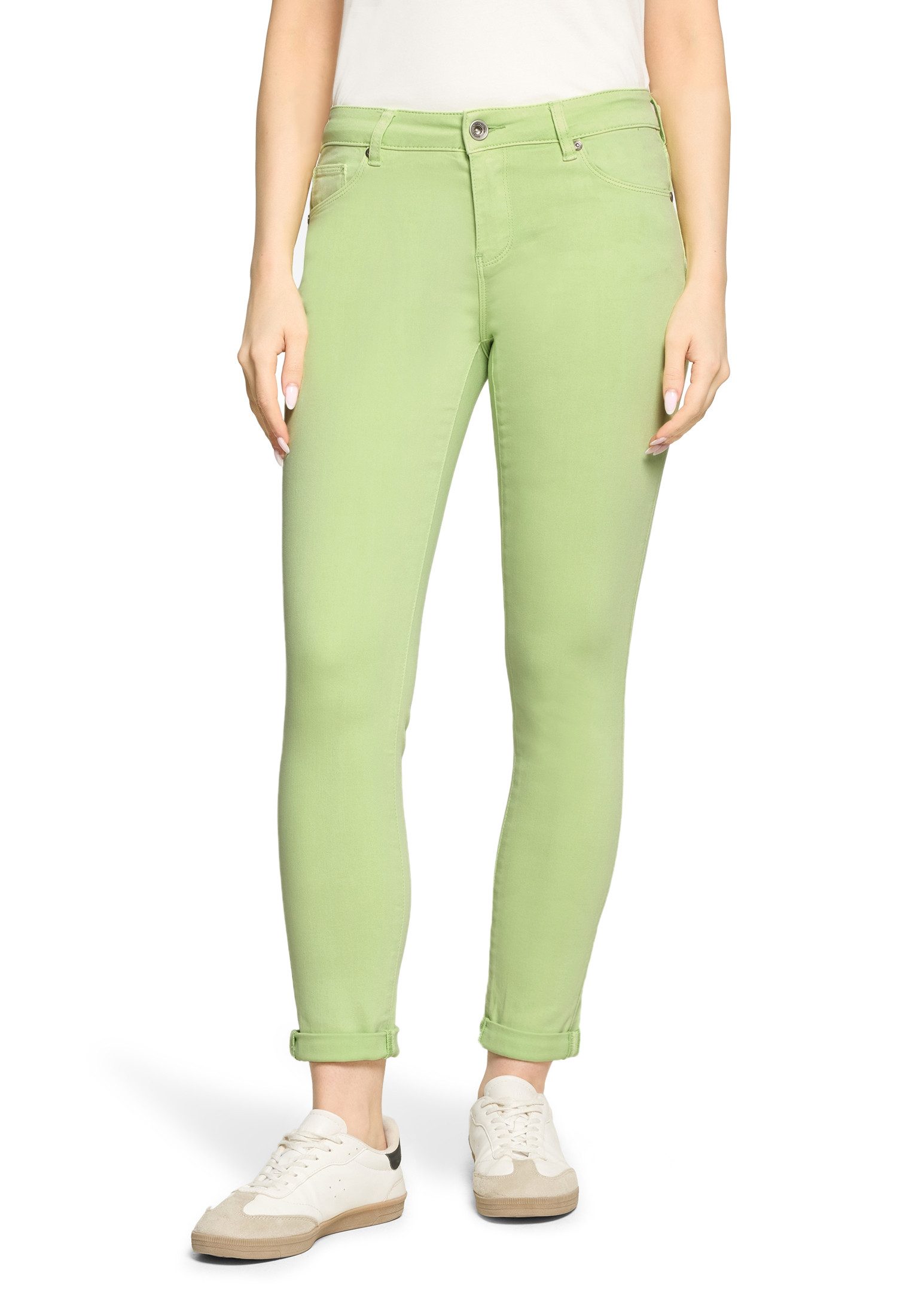 Slim-fit-Jeans Damen mit Waschung