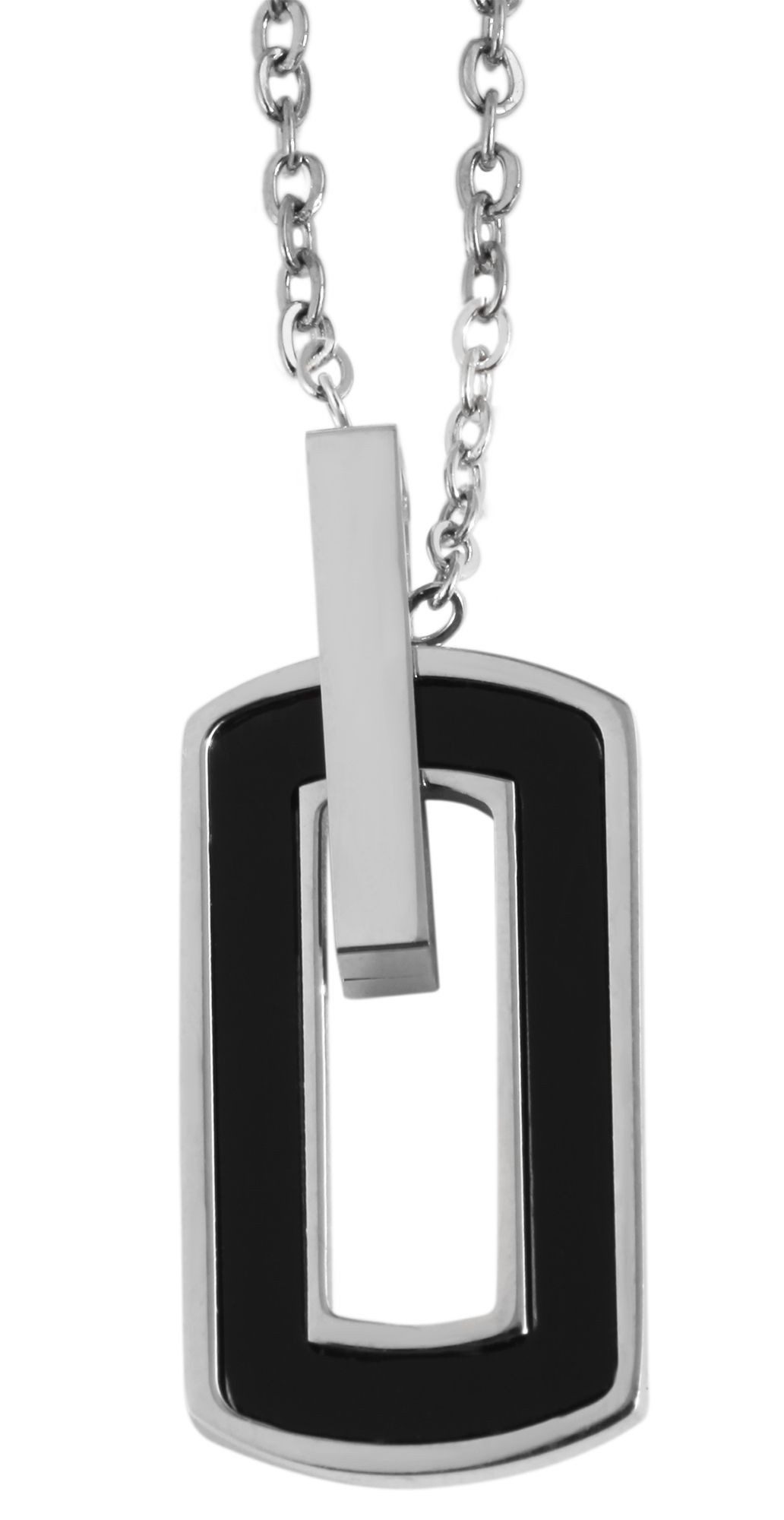 AKZENT Kette mit Anhänger Bale Edelstahl silber Damen wasserfest, Damen Ket günstig online kaufen