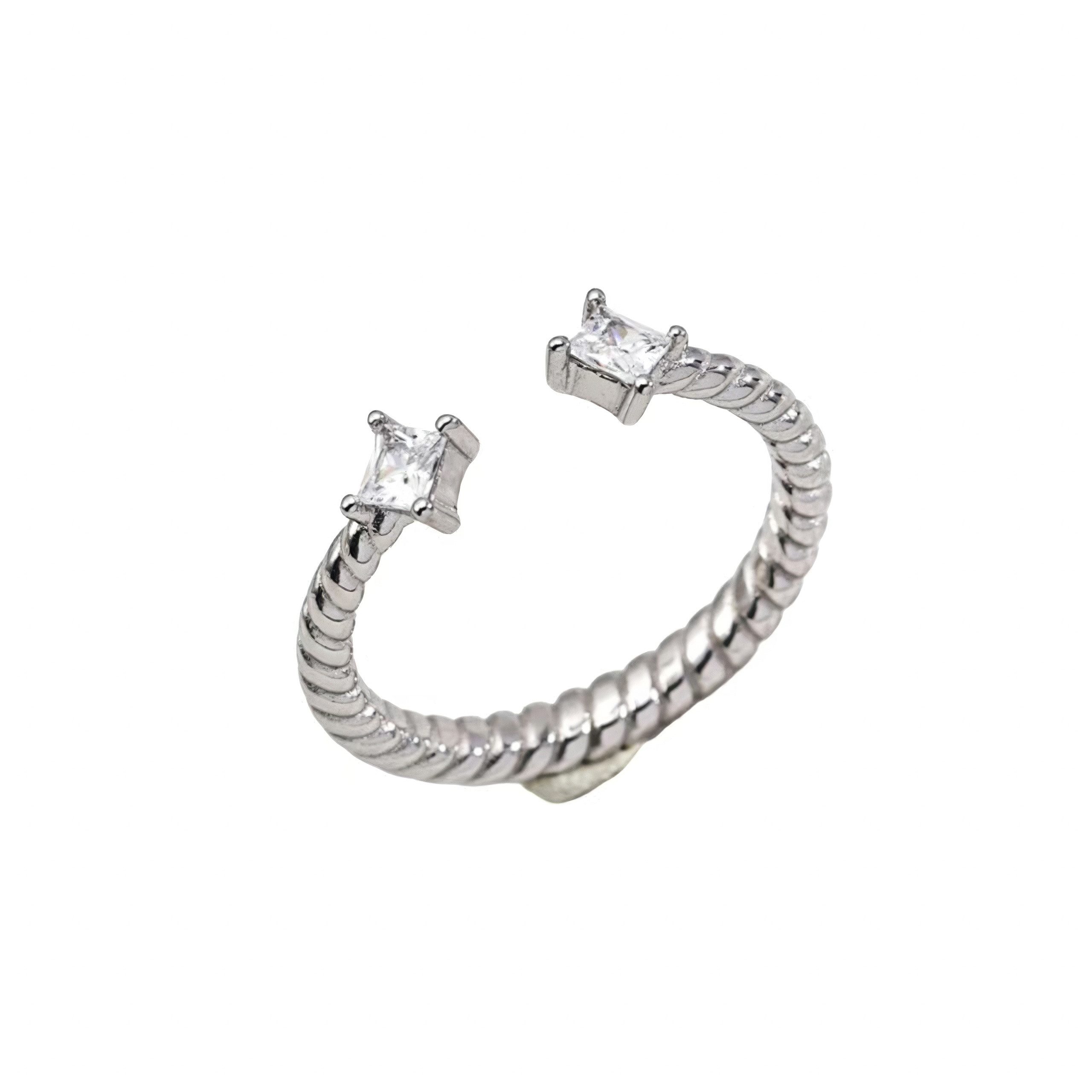 Silberring Ringe Damen,  Silber 925 Versprechen Ring , Edelstein Ring