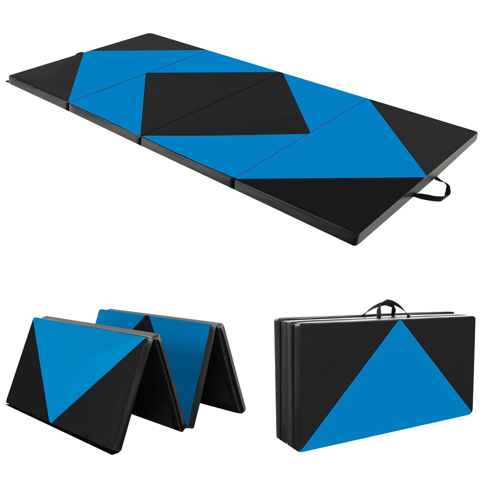 COSTWAY Gymnastikmatte Yogamatte, 5cm dick, 240 x 120cm