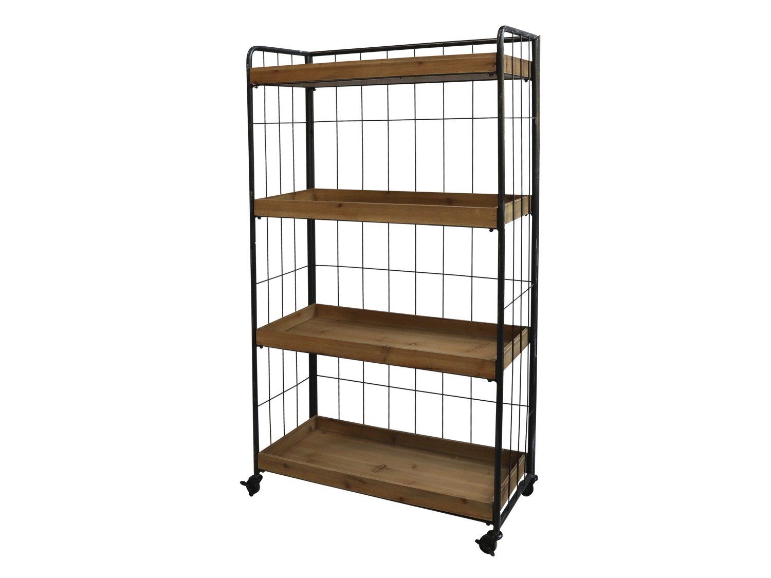 Chic Antique Standregal Regal auf Rädern günstig online kaufen