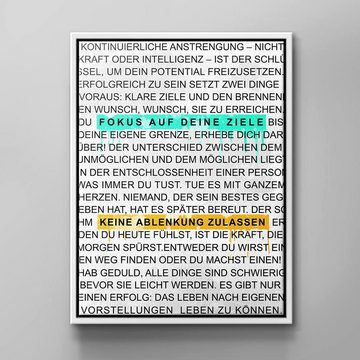 DOTCOMCANVAS® Leinwandbild, Wandbild für pure Lebensenergie & Motivation von