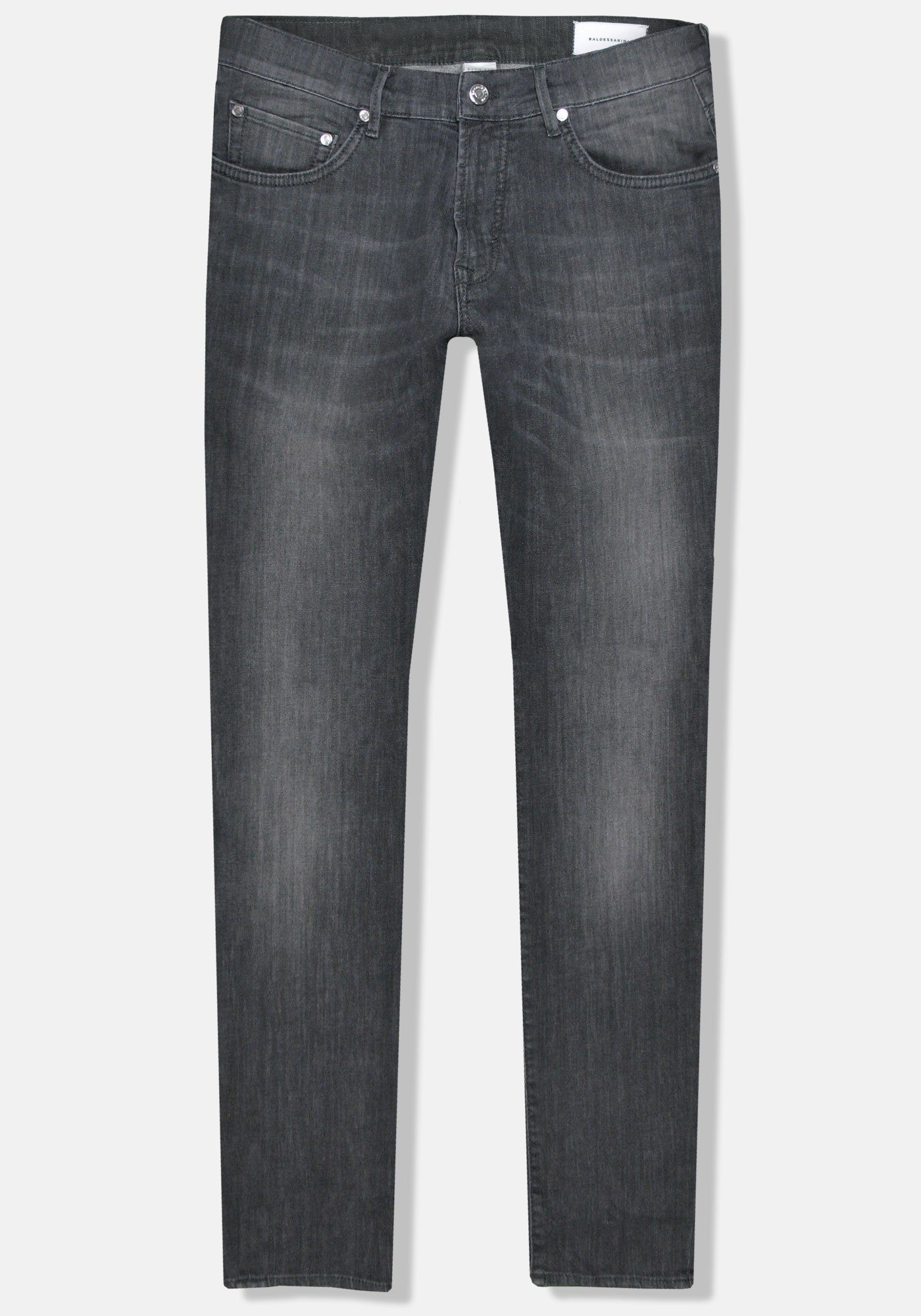 BALDESSARINI 5-Pocket-Jeans John Iconic Stretch Denim Dark Grey Used