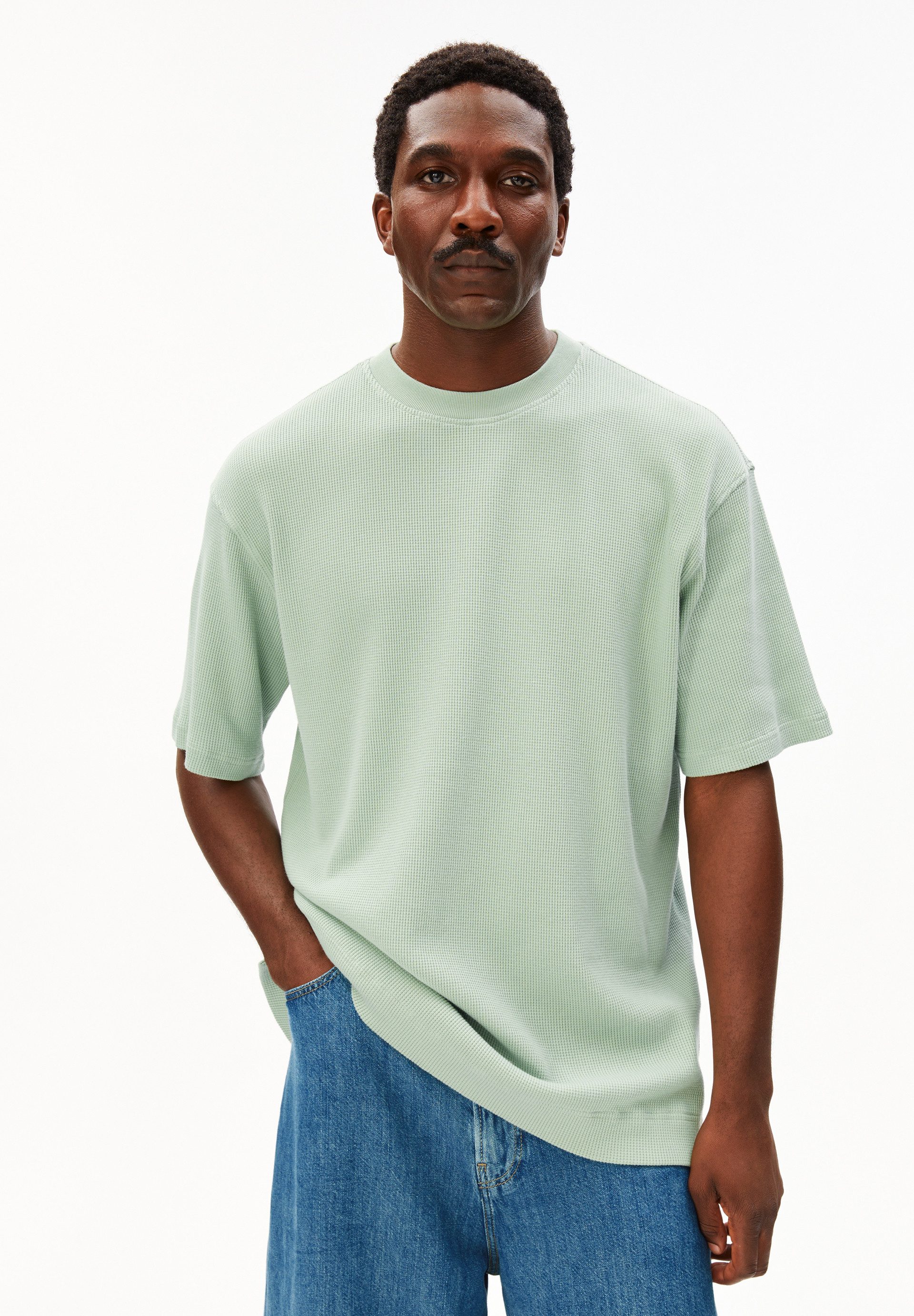 T-Shirt MAARKOS WAFFLE T-Shirt aus Bio-Baumwolle