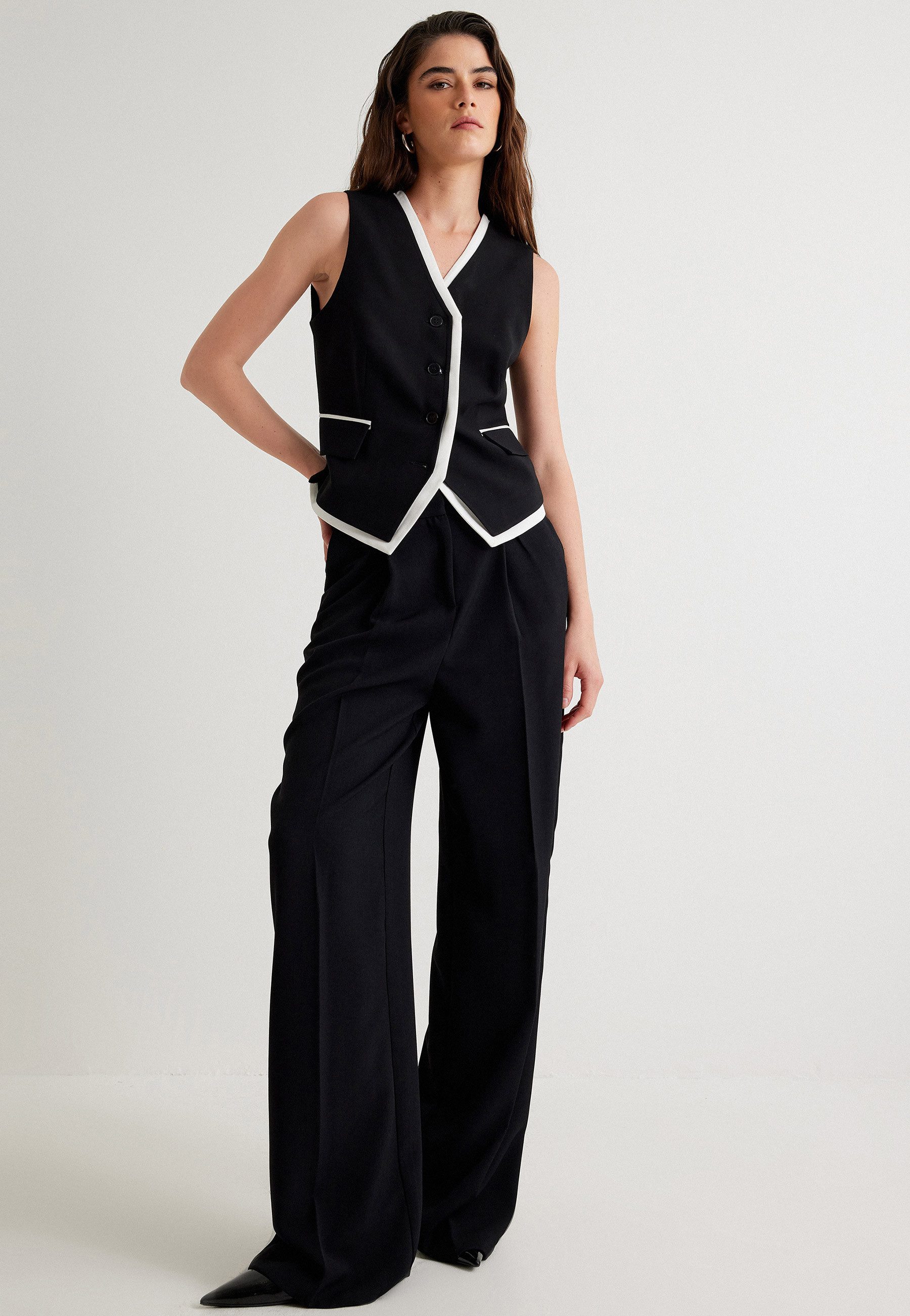 Koton Anzugweste Umschlag Mit Paspelband günstig online kaufen