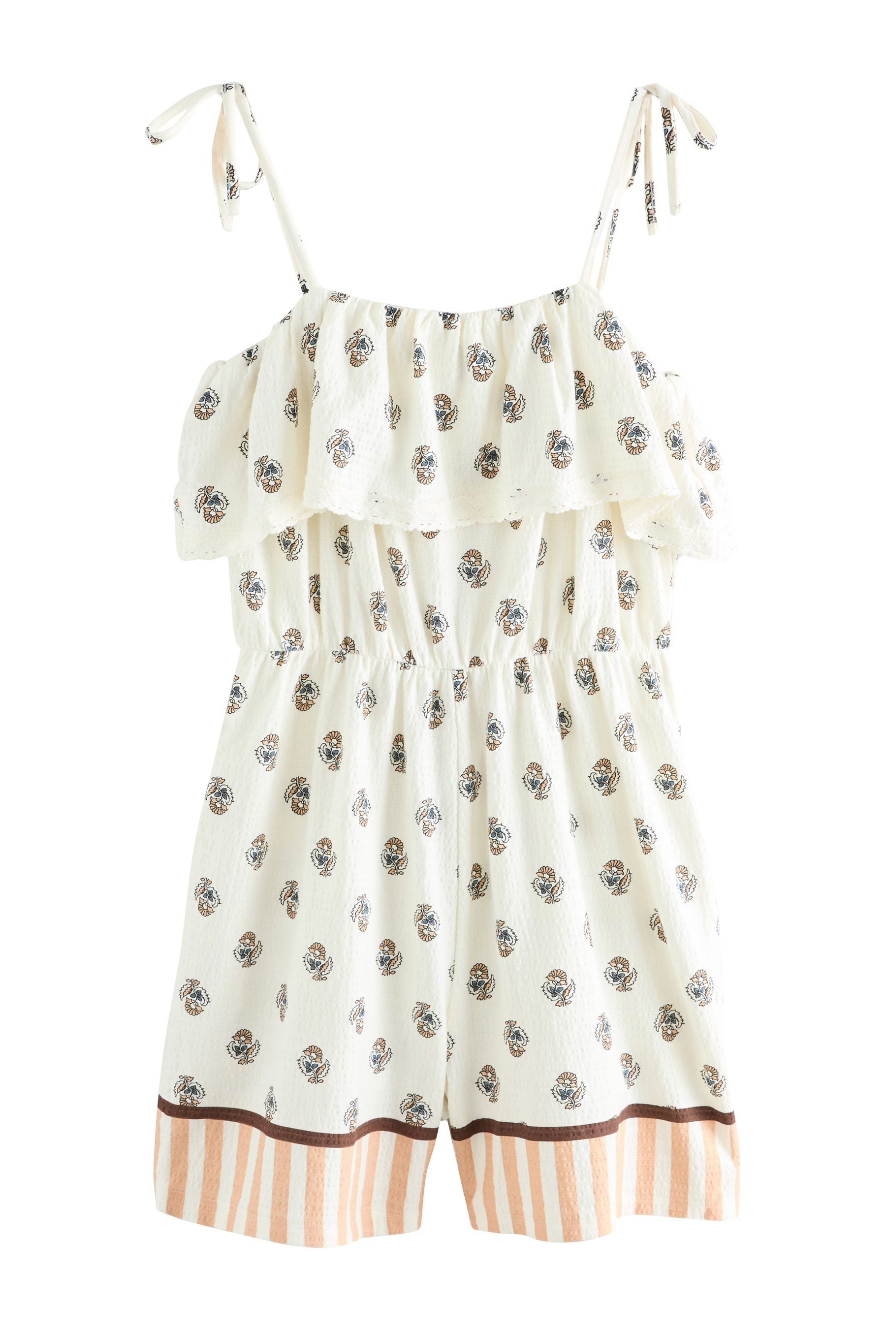 Next Playsuit Bandeau-Playsuit, strukturierter Baumwolljersey (1-tlg) günstig online kaufen