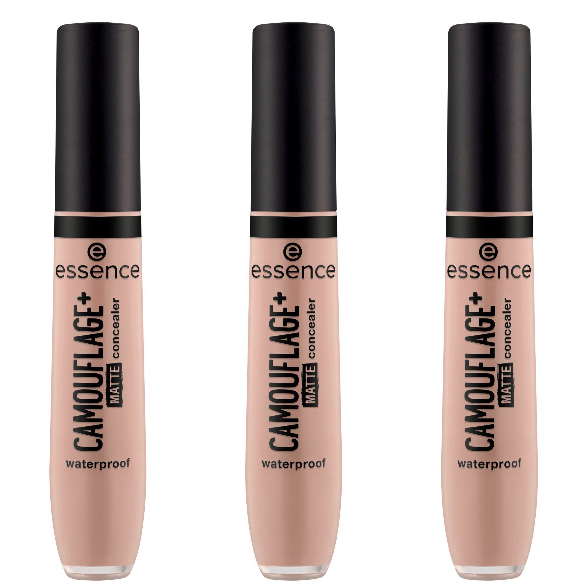Essence Тональный крем CAMOUFLAGE+ MATTE concealer, 3-tlg., 3-tlg., hohe Deckkraft, mattierend, alle Hauttypen